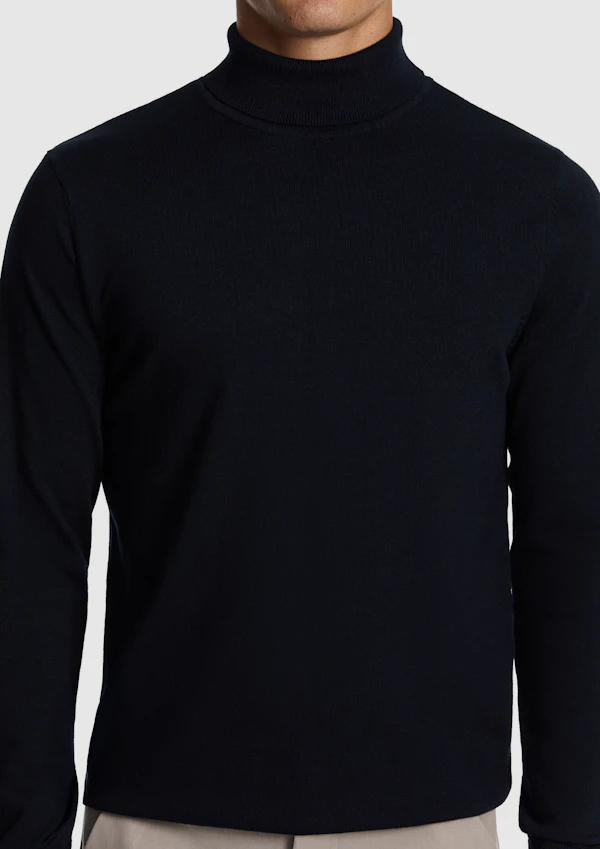 Petrol Gillespie Turtle Neck Knit