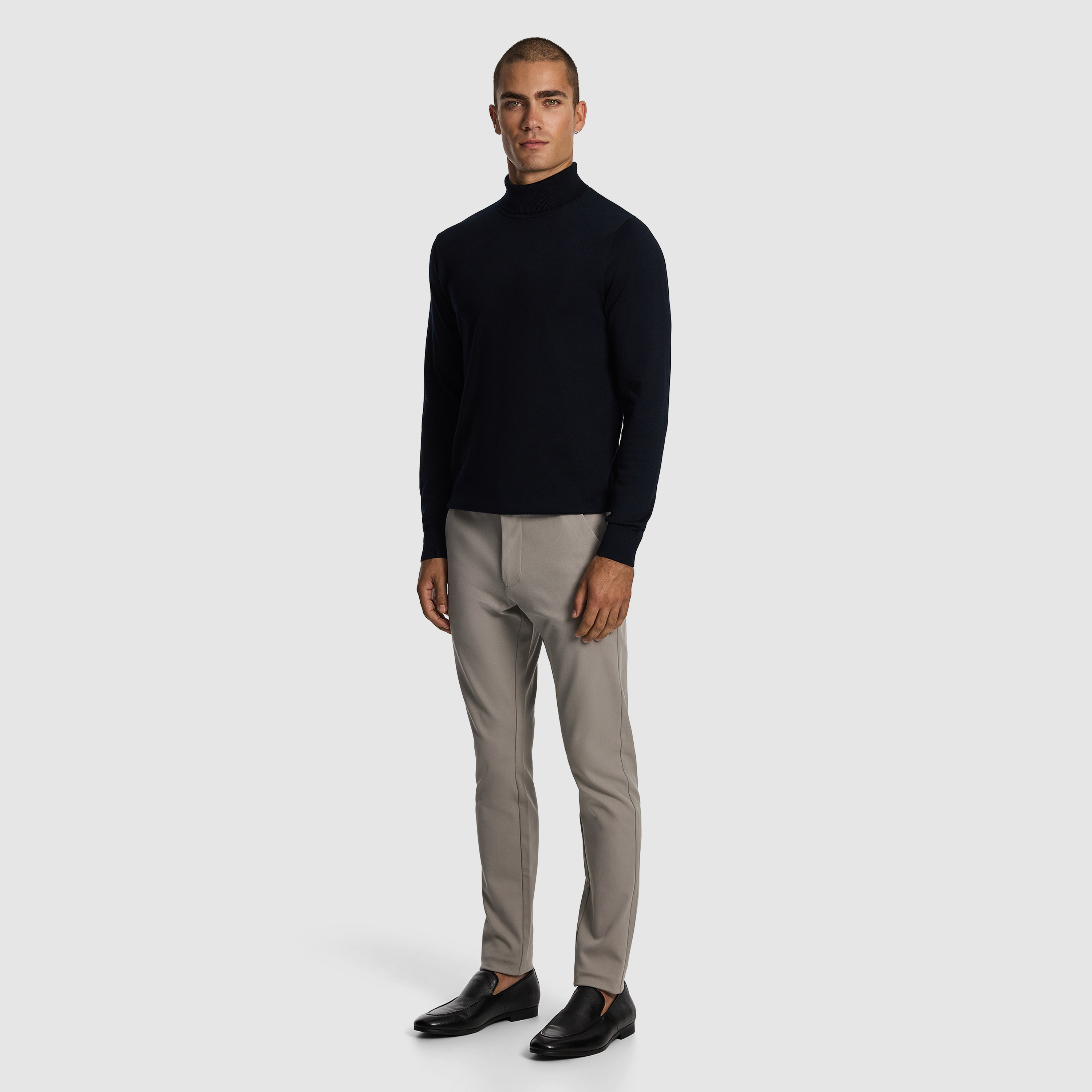 Petrol Gillespie Turtle Neck Knit