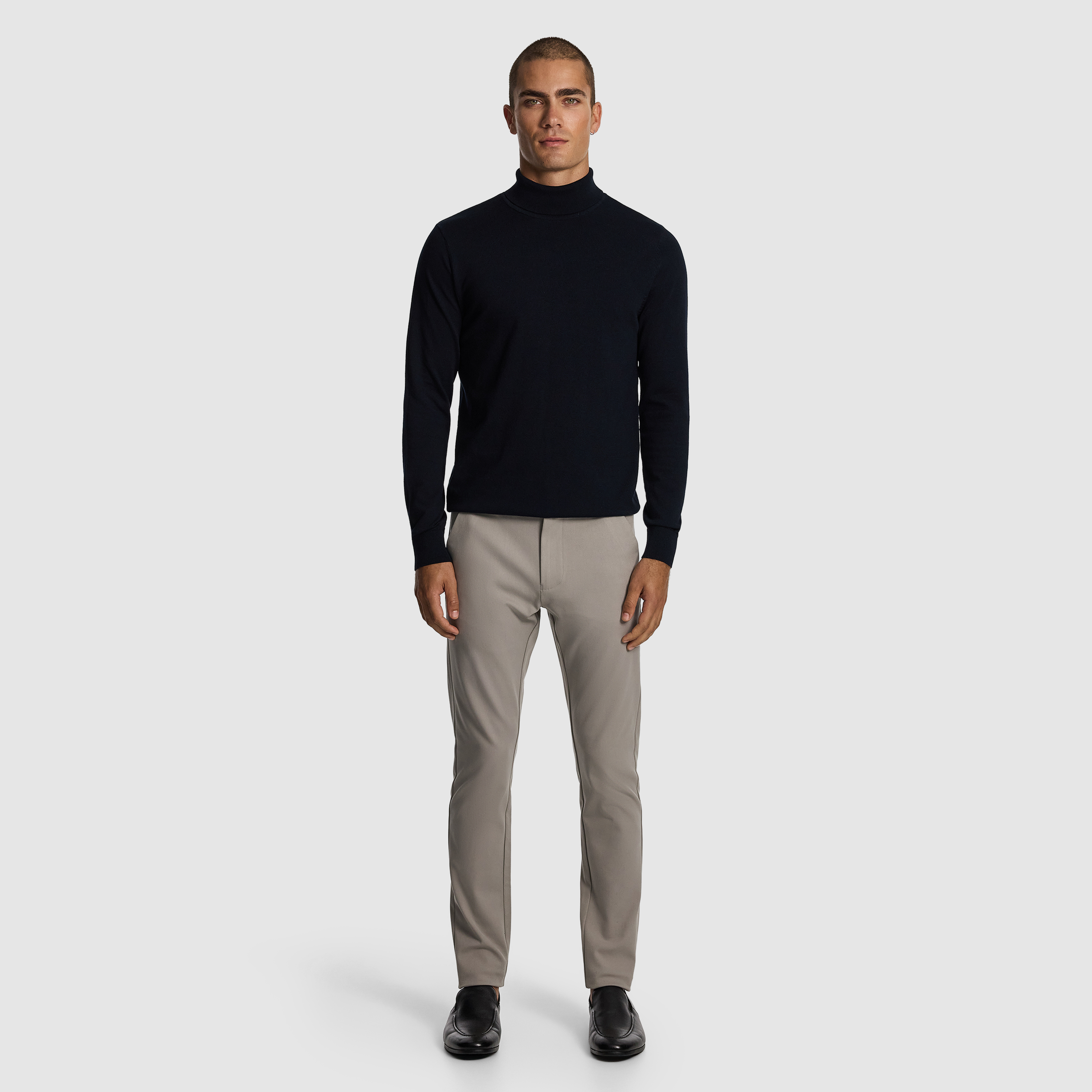 Petrol Gillespie Turtle Neck Knit