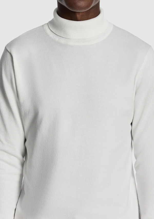 Winter White Gillespie Turtle Neck Knit