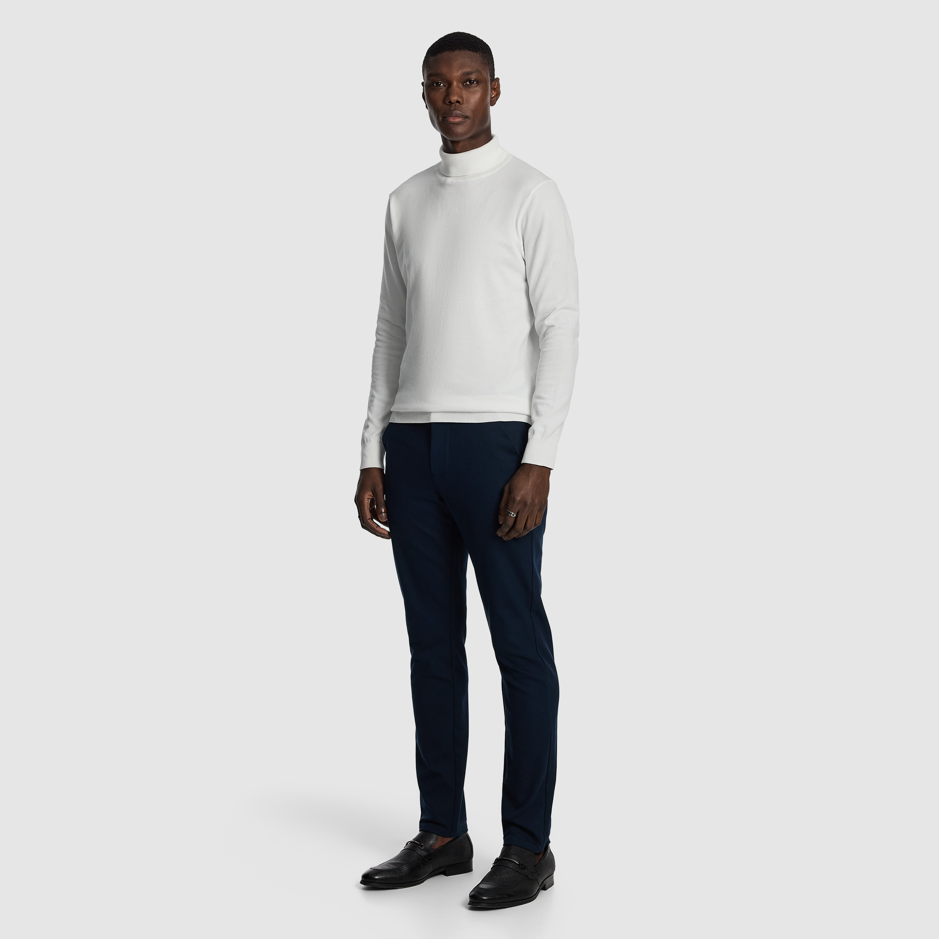 Winter White Gillespie Turtle Neck Knit