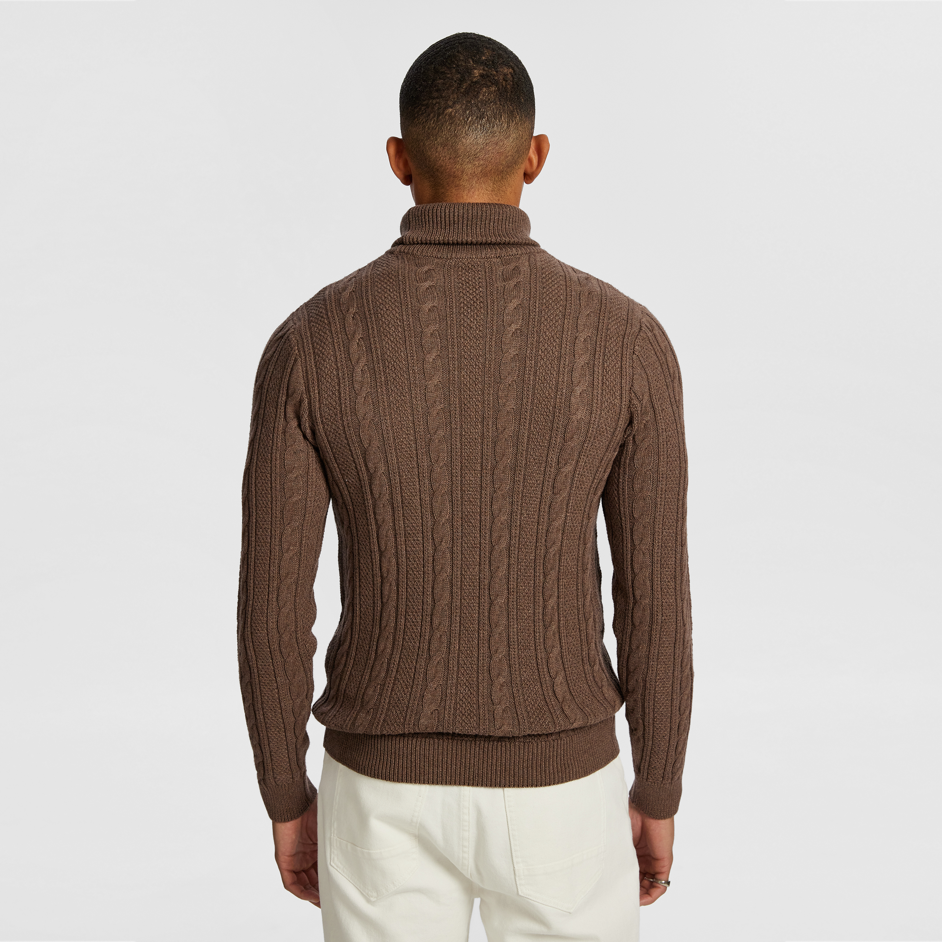 Tommy Roll Neck Cable Knit