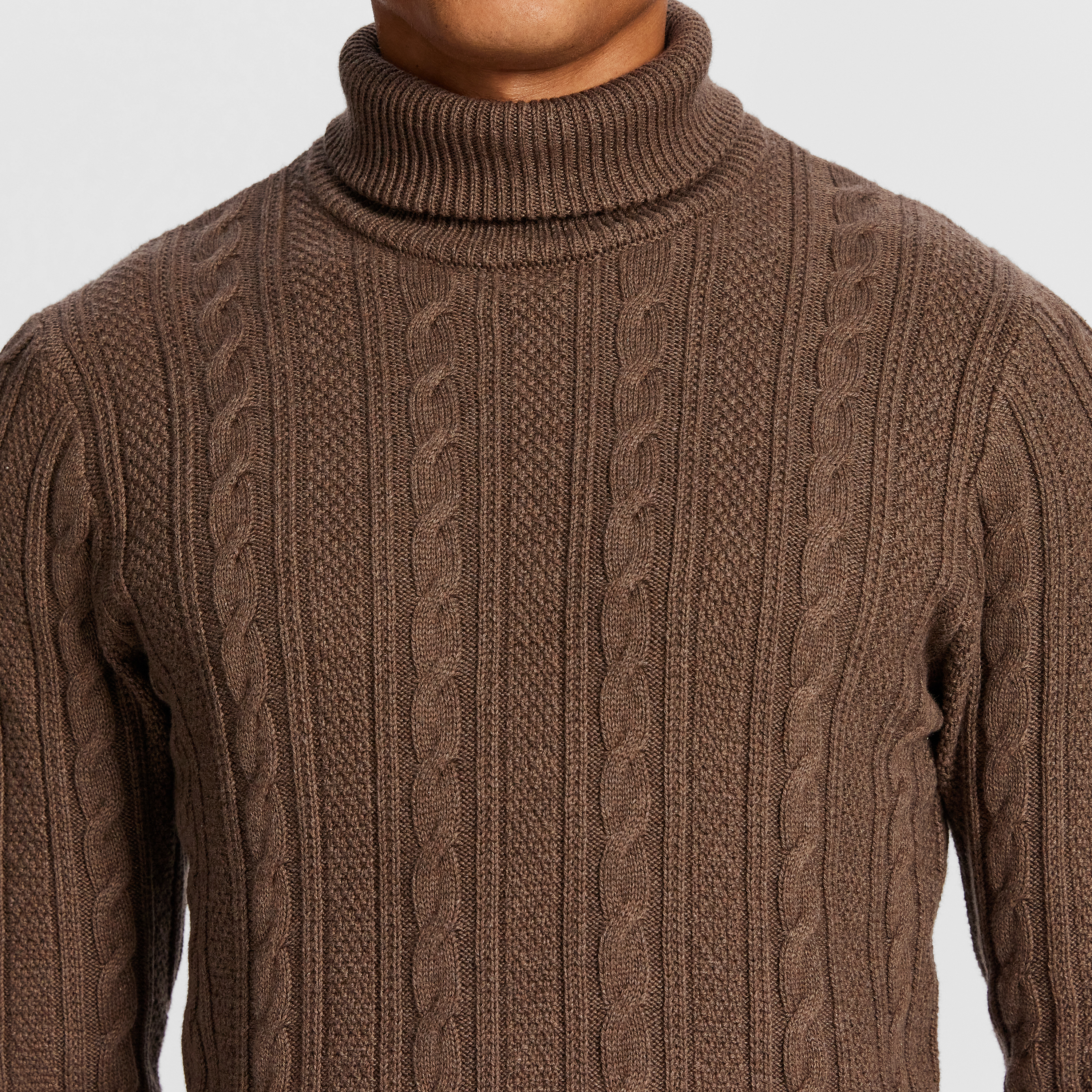 Tommy Roll Neck Cable Knit