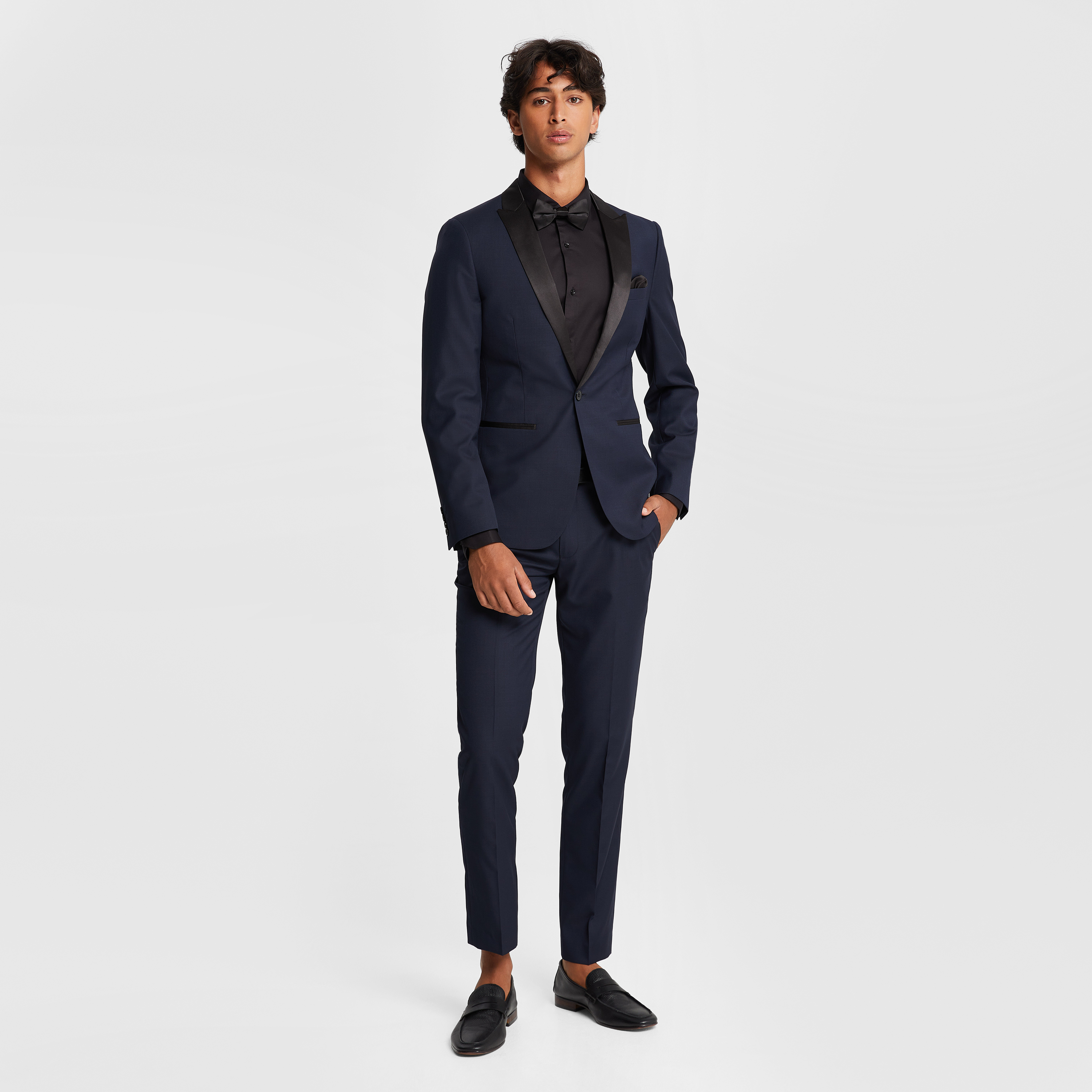 1/6 Scale Male Blue Suit Set & Vest & Black Shirt Model for 12