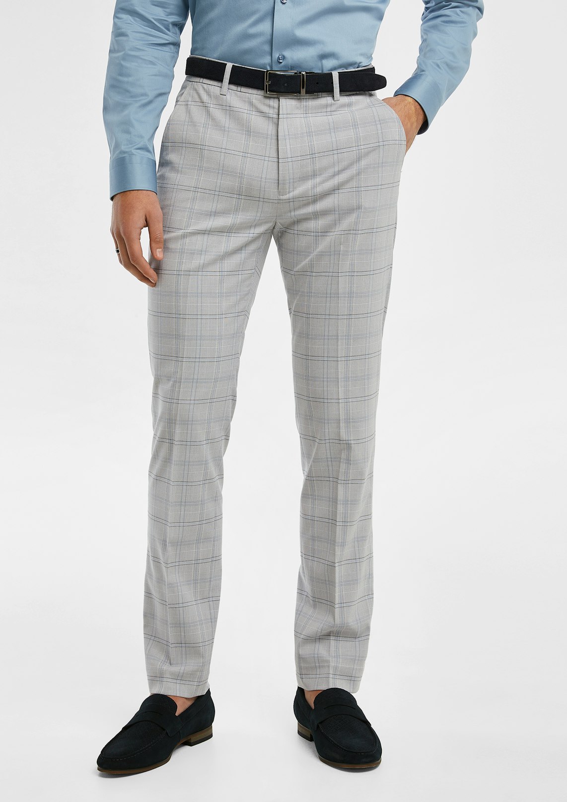 Gray 2025 plaid trousers