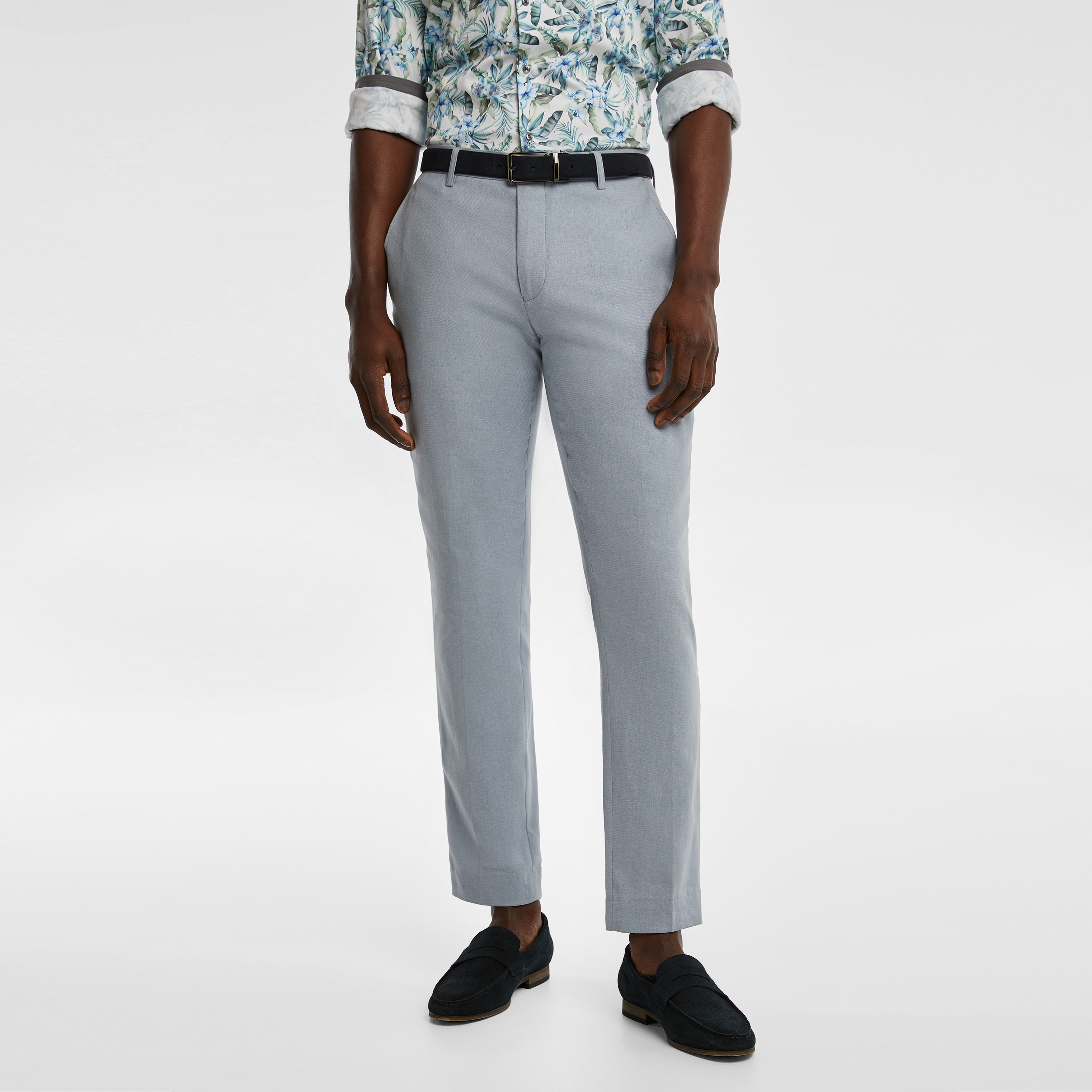 Men's Trousers Linen Brown White Elegant Gentleman Suit Pants Summer  Streetwear Smart Casual - AliExpress