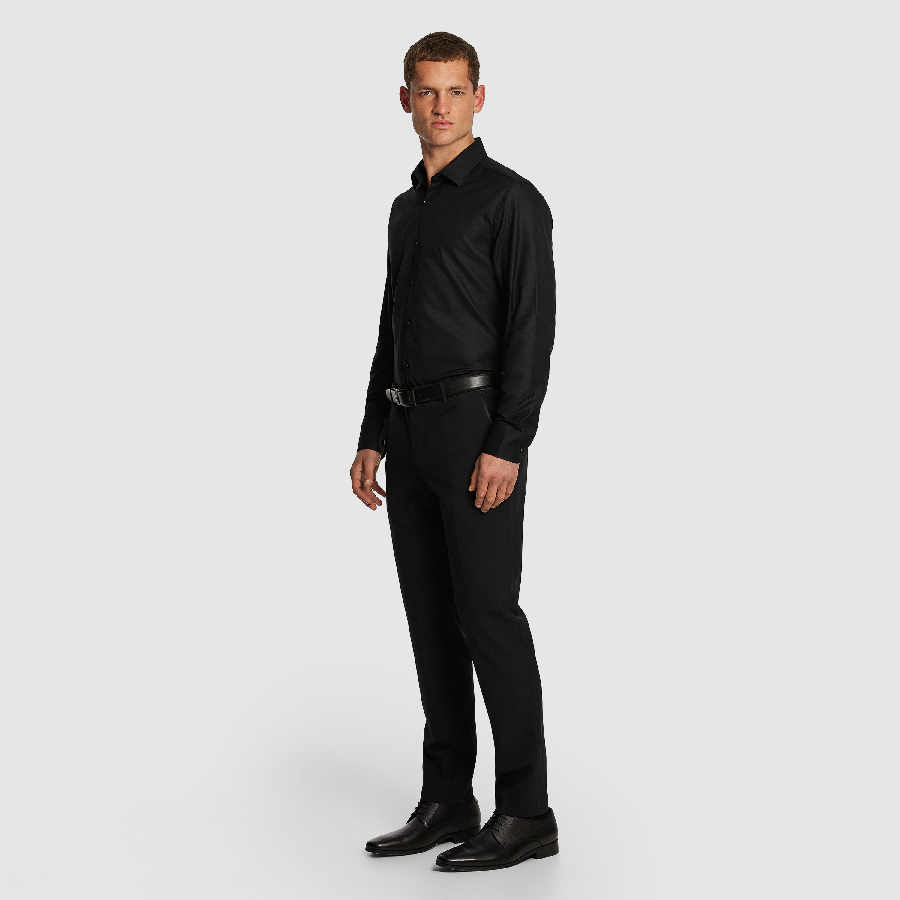 Monaco Pure Cotton Textured Dress Shirt
