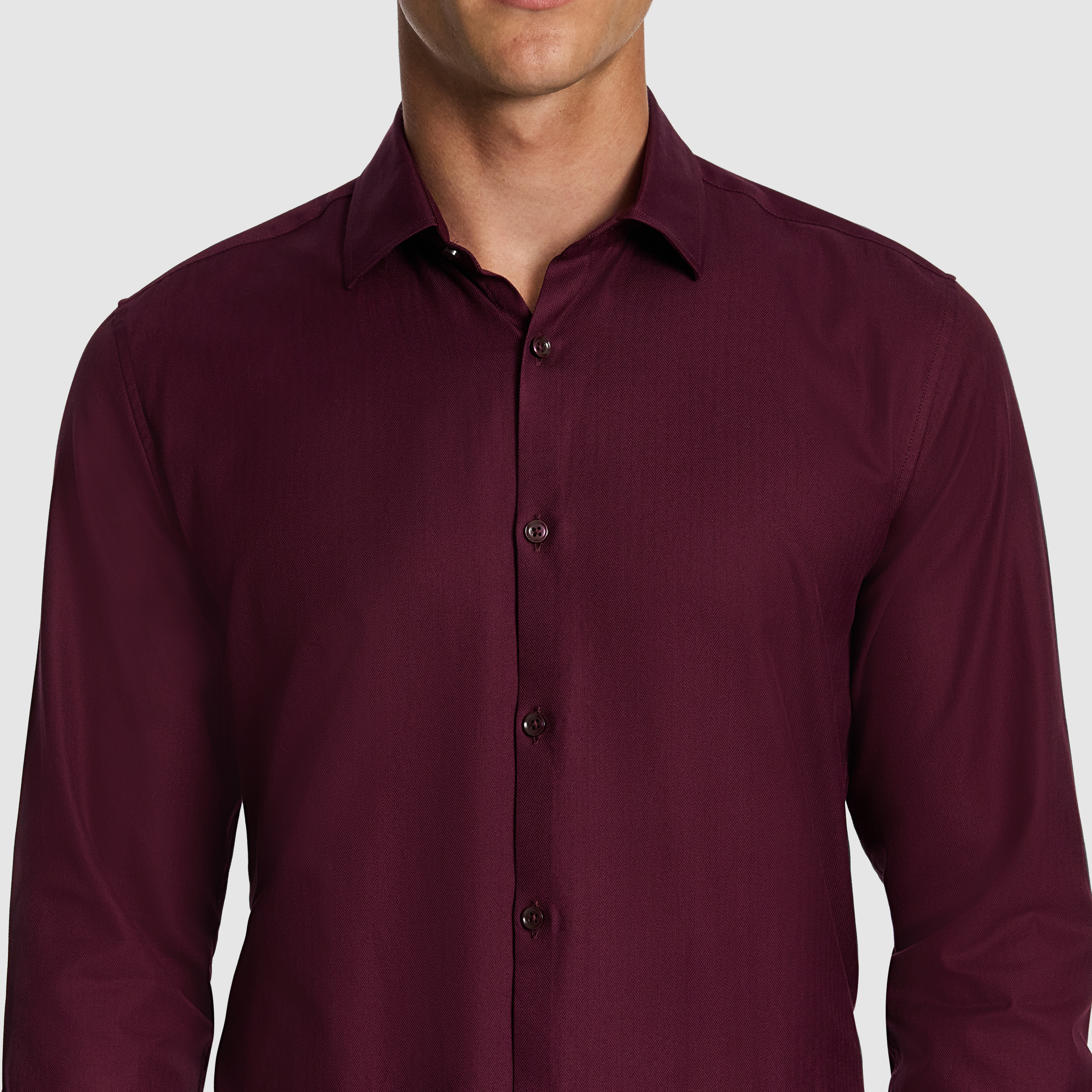 Monaco Pure Cotton Textured Dress Shirt