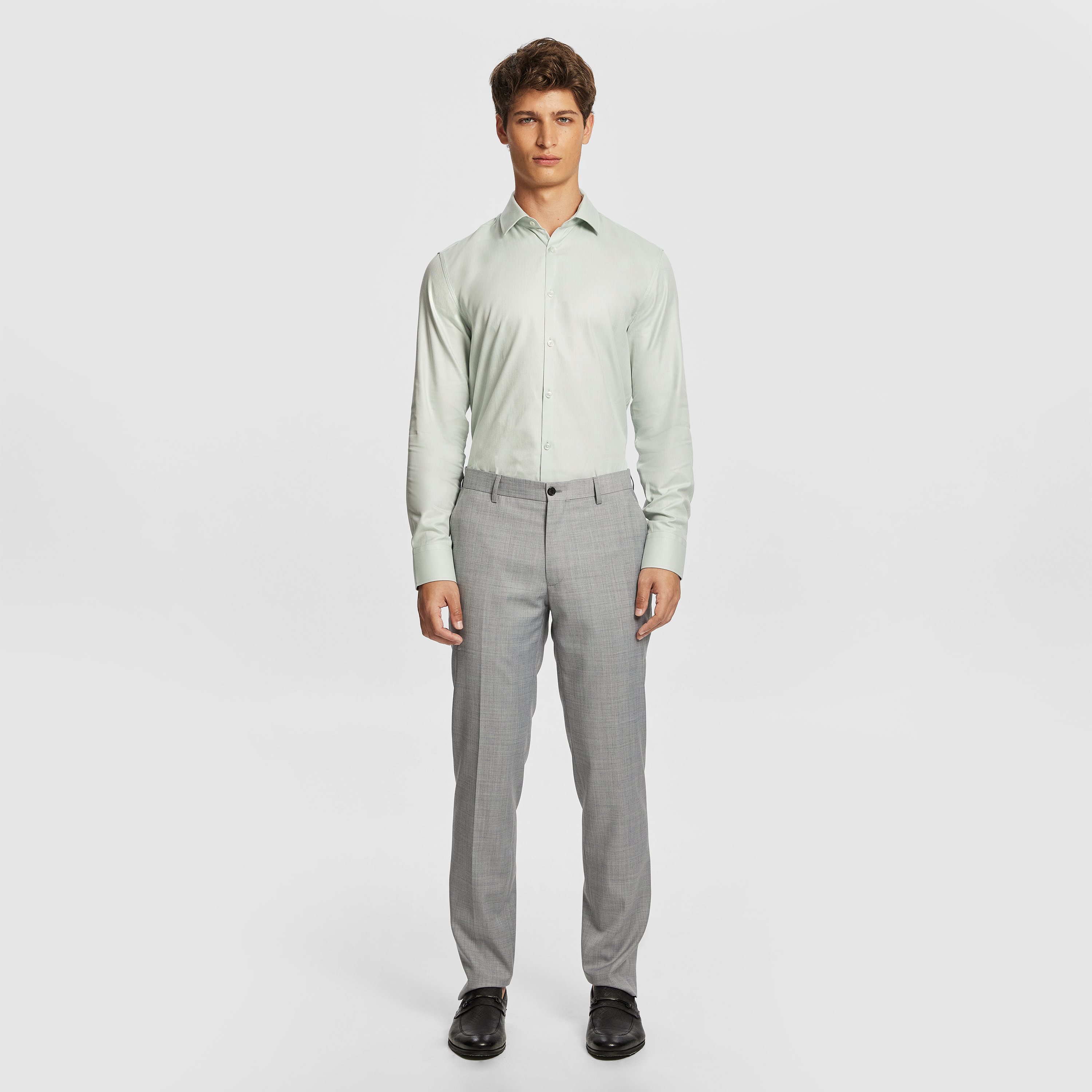Monaco Pure Cotton Textured Dress Shirt