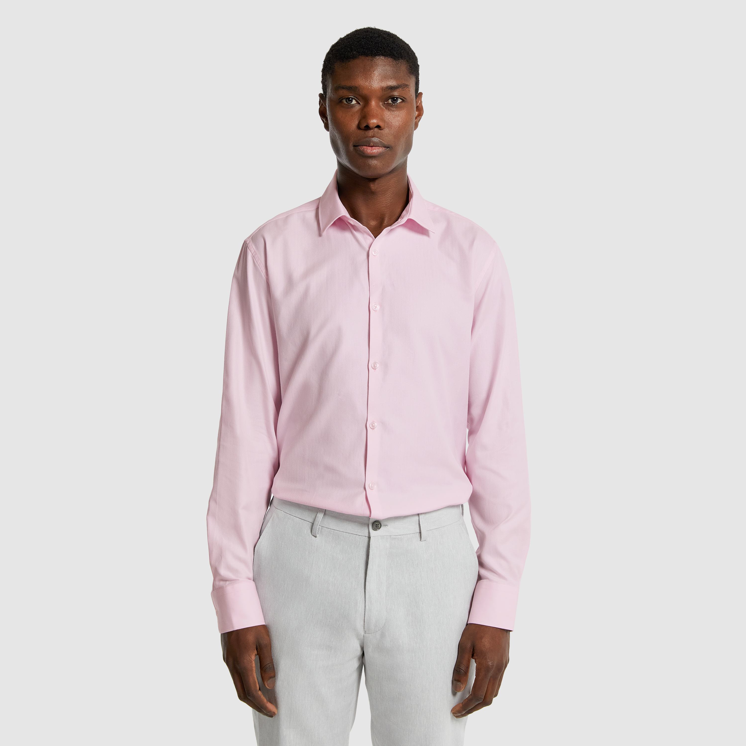 Monaco Pure Cotton Textured Dress Shirt