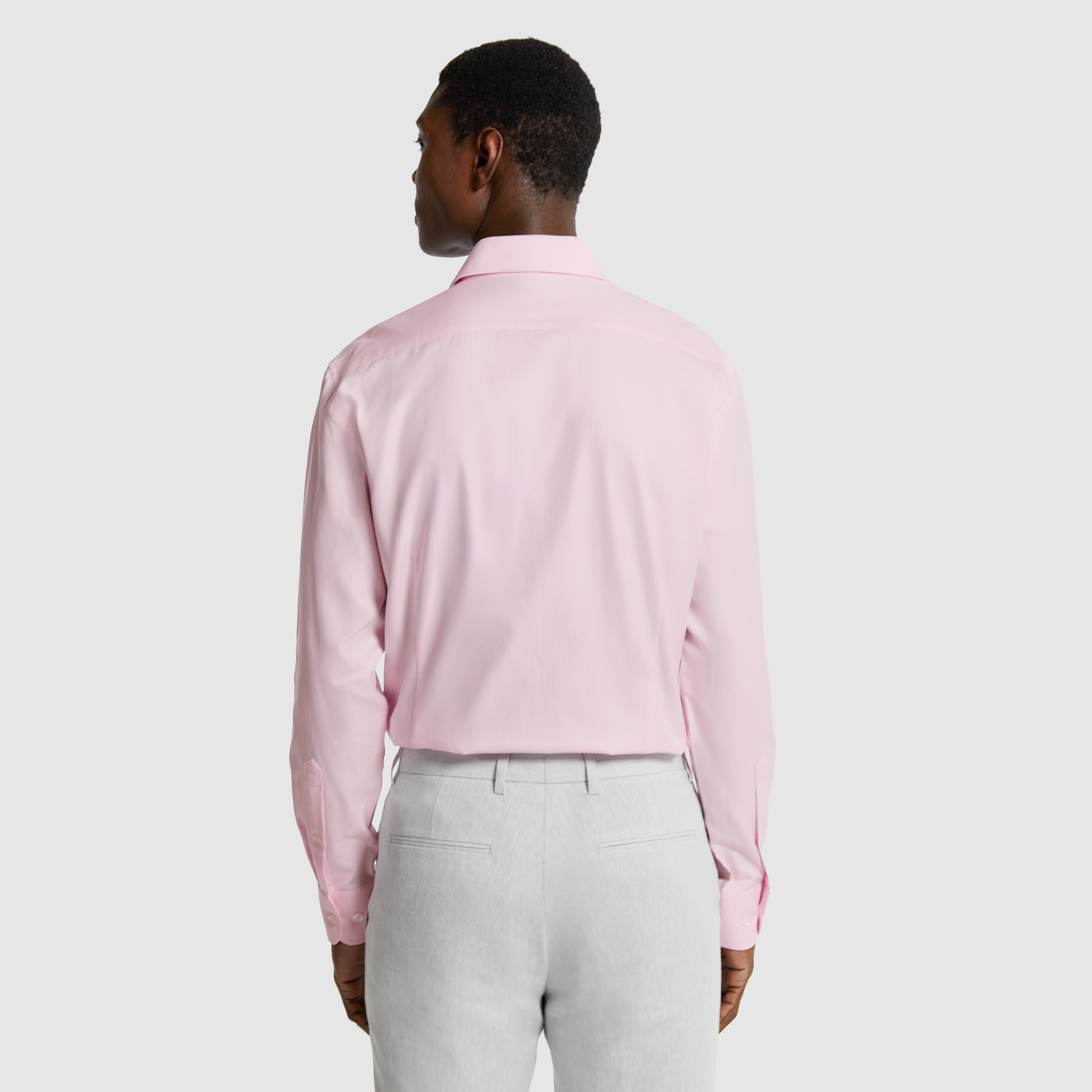 Pink Monaco Pure Cotton Textured Dress Shirt