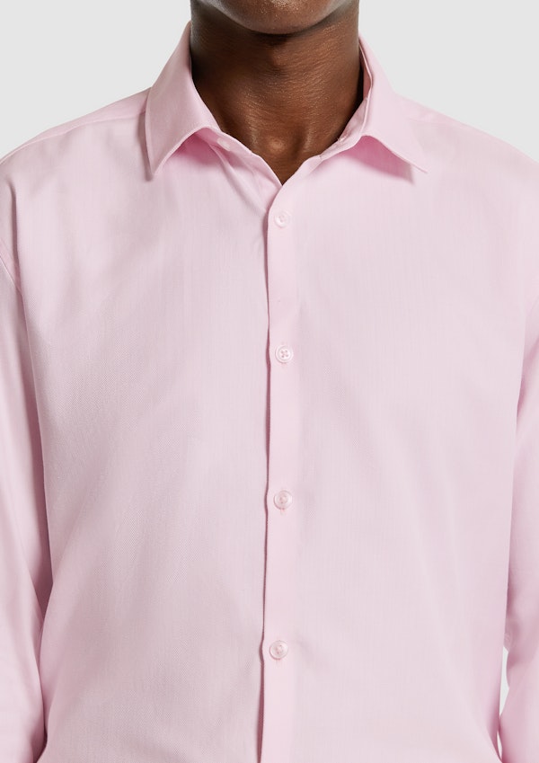 Pink Monaco Pure Cotton Textured Dress Shirt