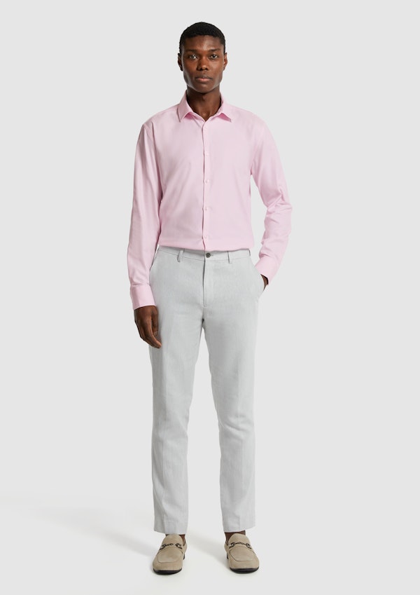 Pink Monaco Pure Cotton Textured Dress Shirt