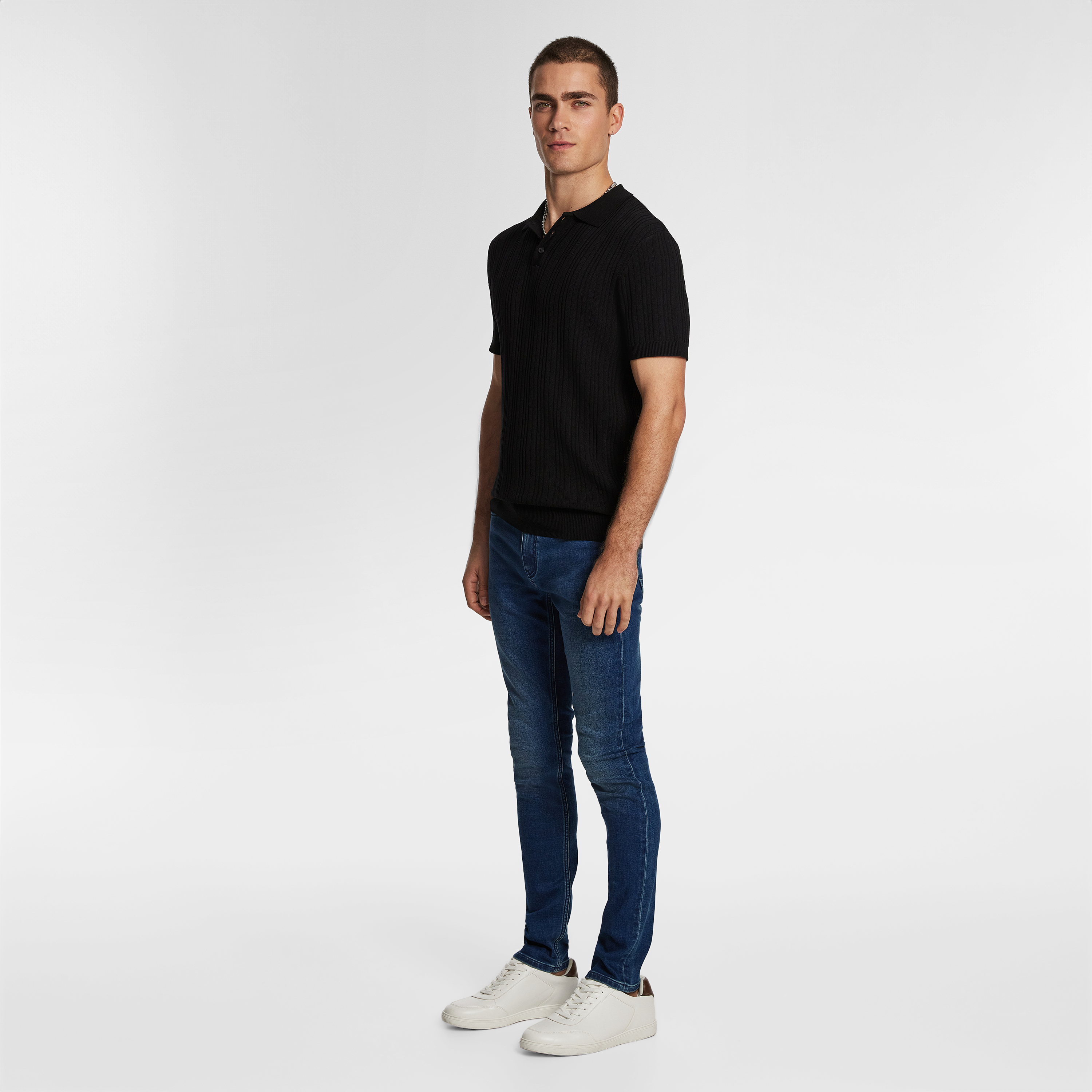 Banderas Knitted Polo Shirt