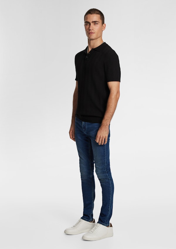 Banderas Knitted Polo Shirt