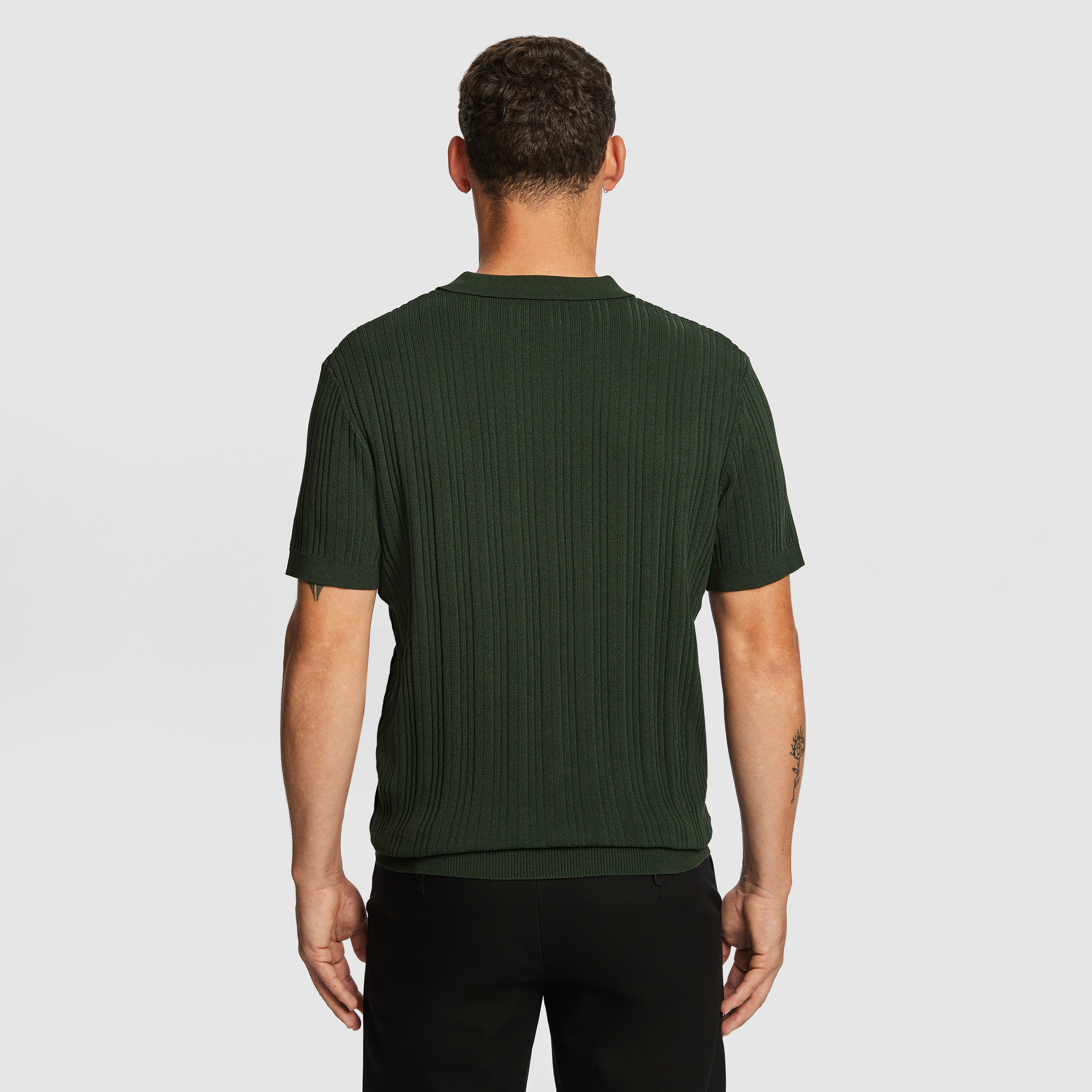 Forest Banderas Knitted Polo Shirt