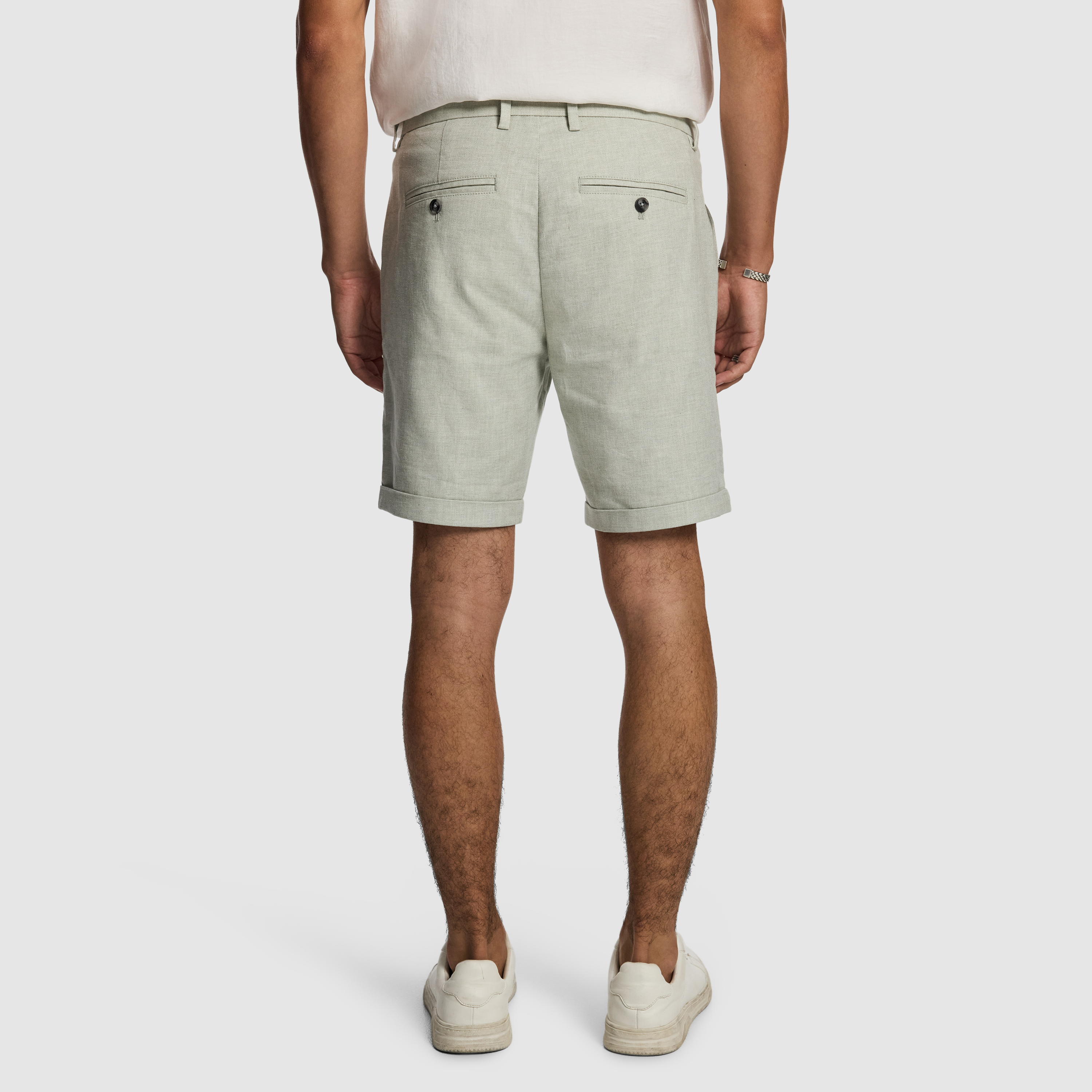 Sage Panama Linen Chino Short