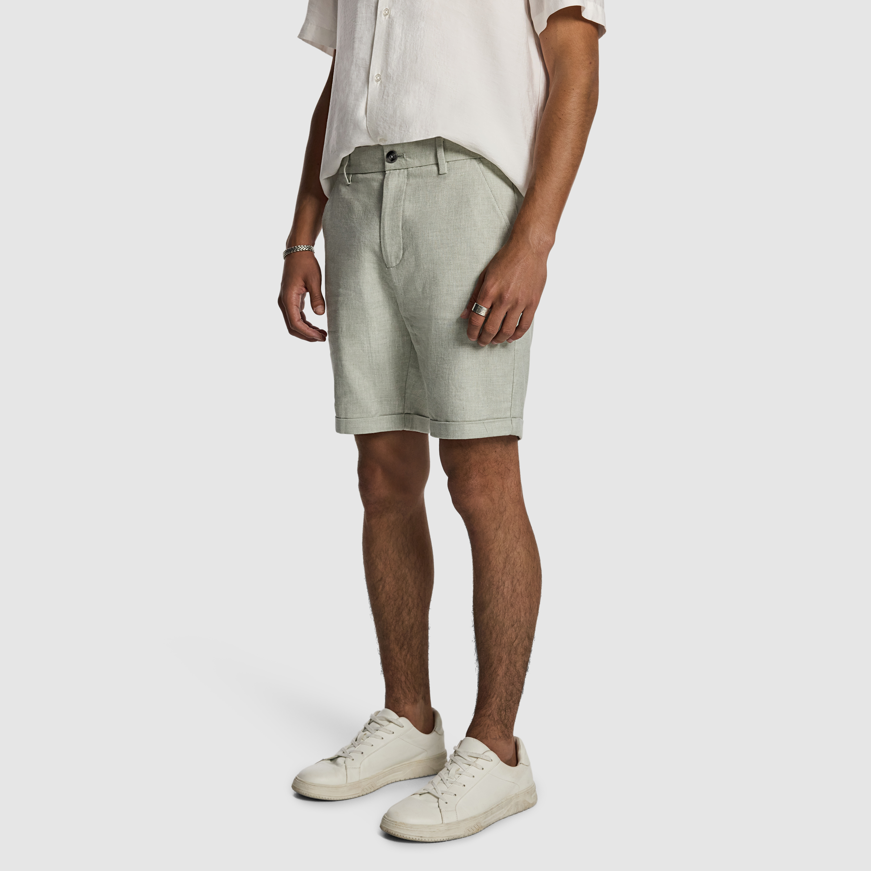 Sage Panama Linen Chino Short