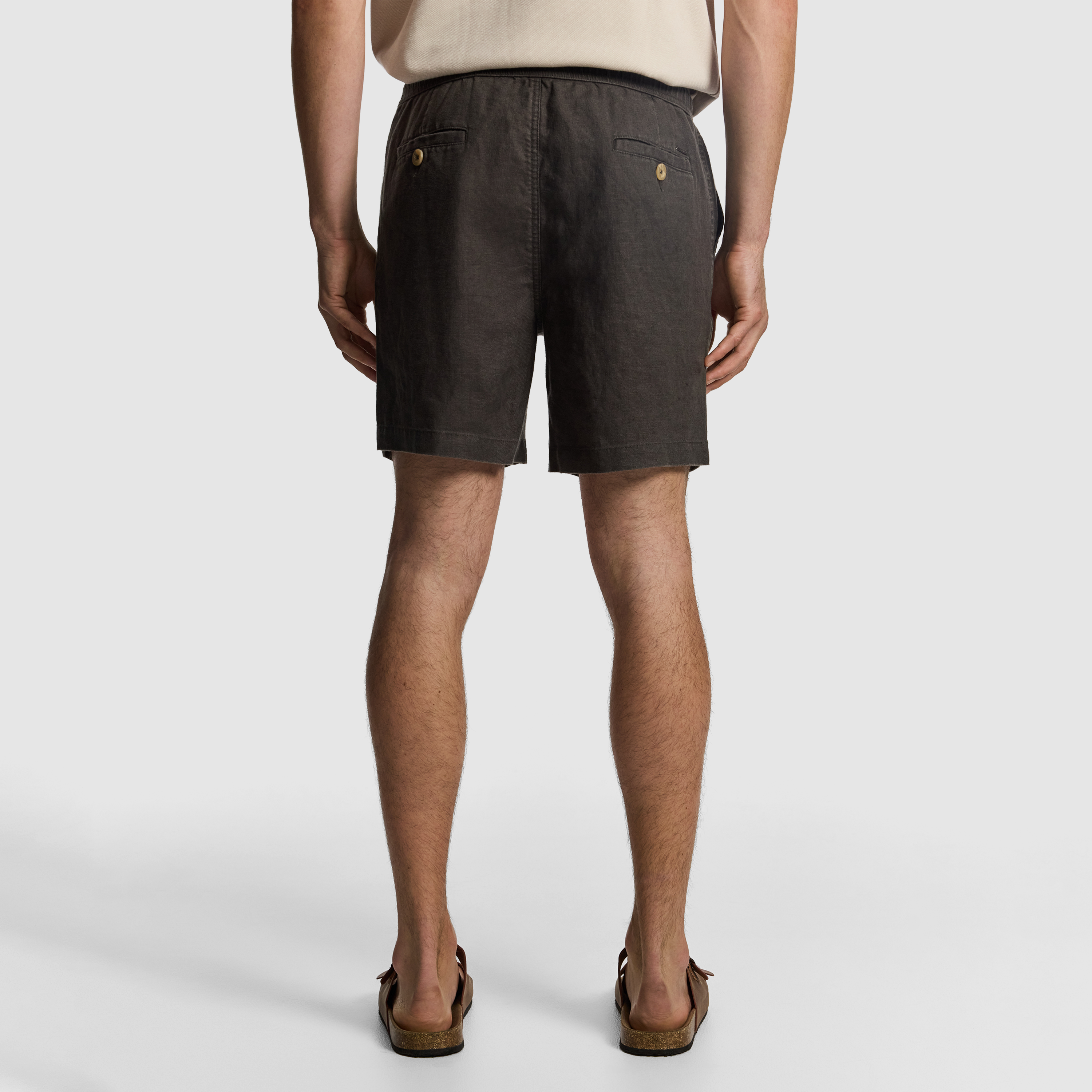Olive Manta Pure Linen Short