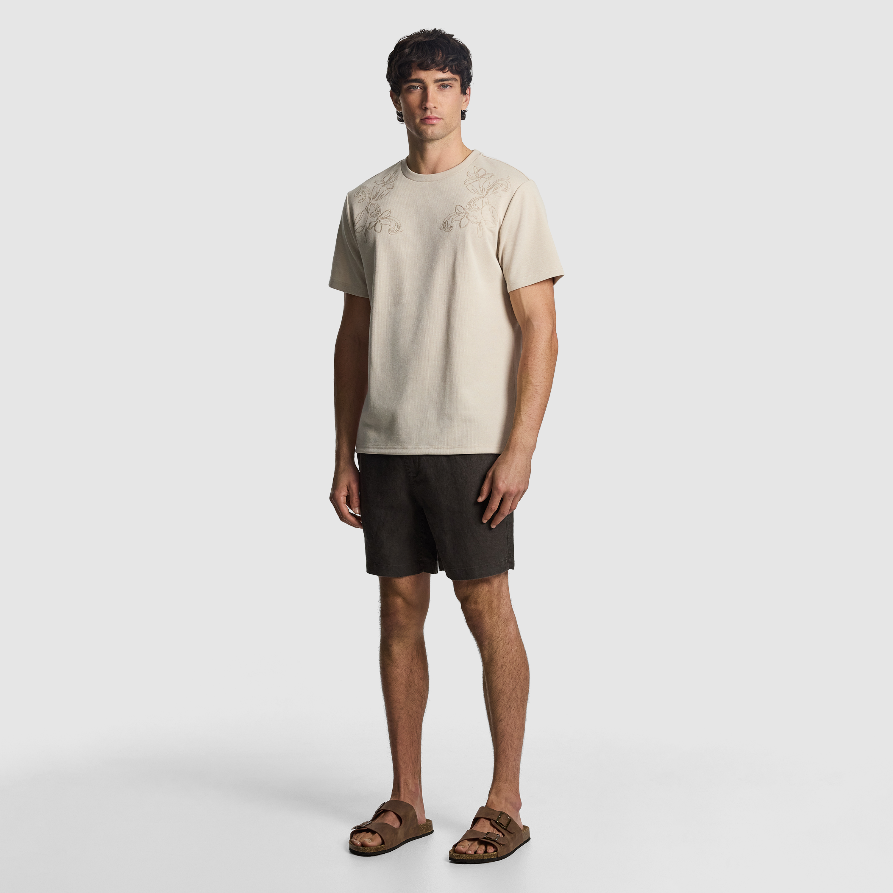 Olive Manta Pure Linen Short