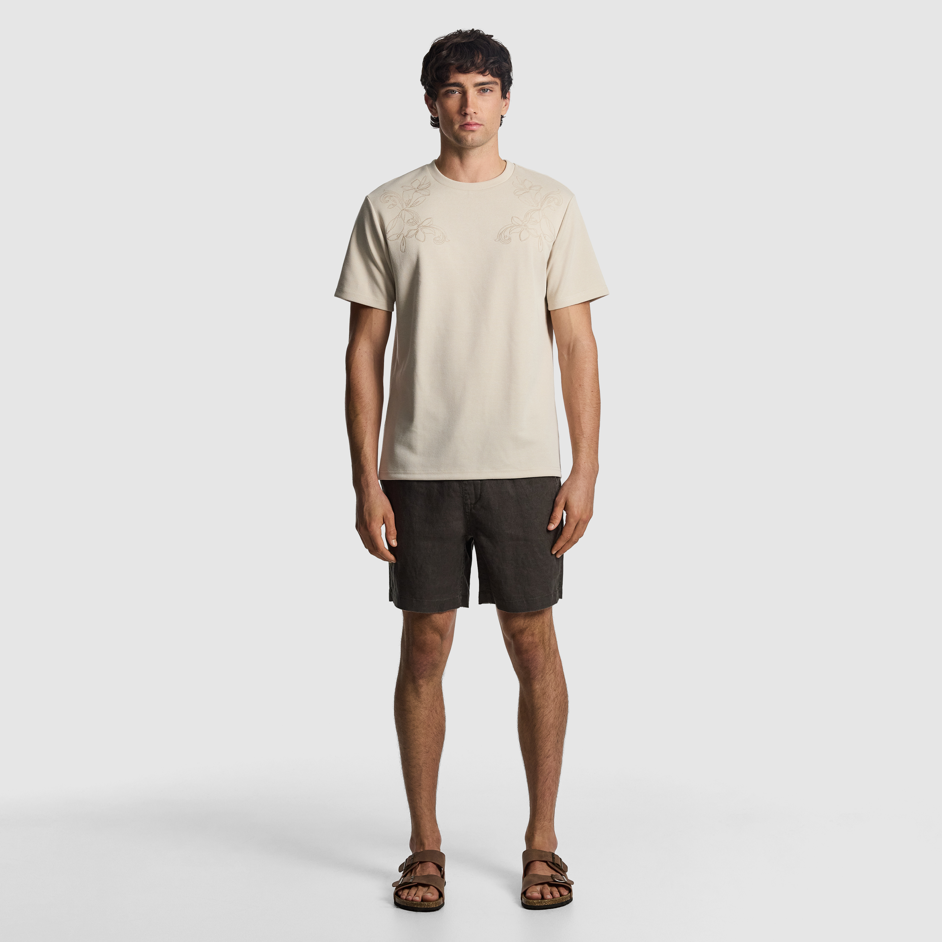 Olive Manta Pure Linen Short