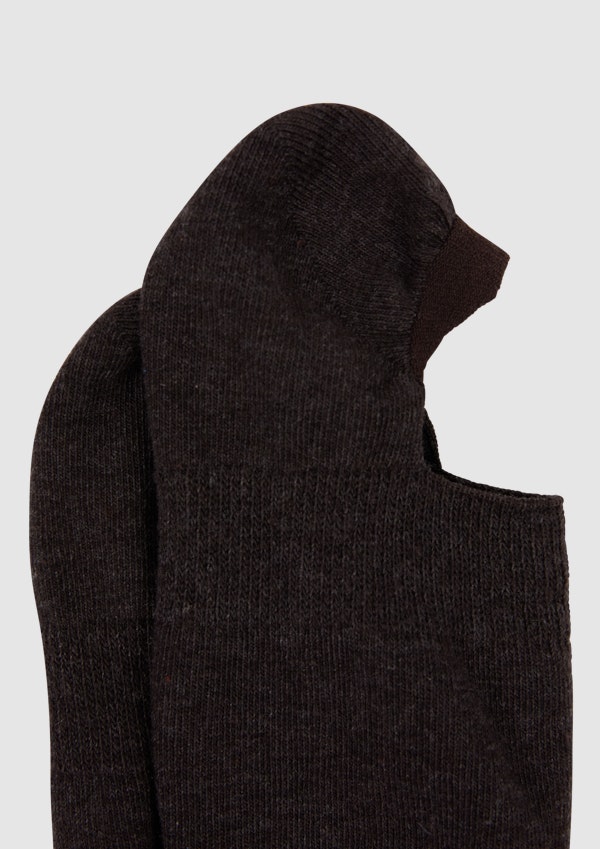 Chocolate No Show Sock