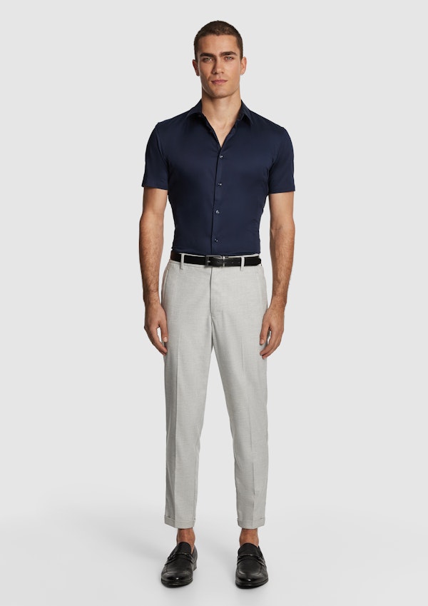 Navy Marvel Muscle Fit Shirt