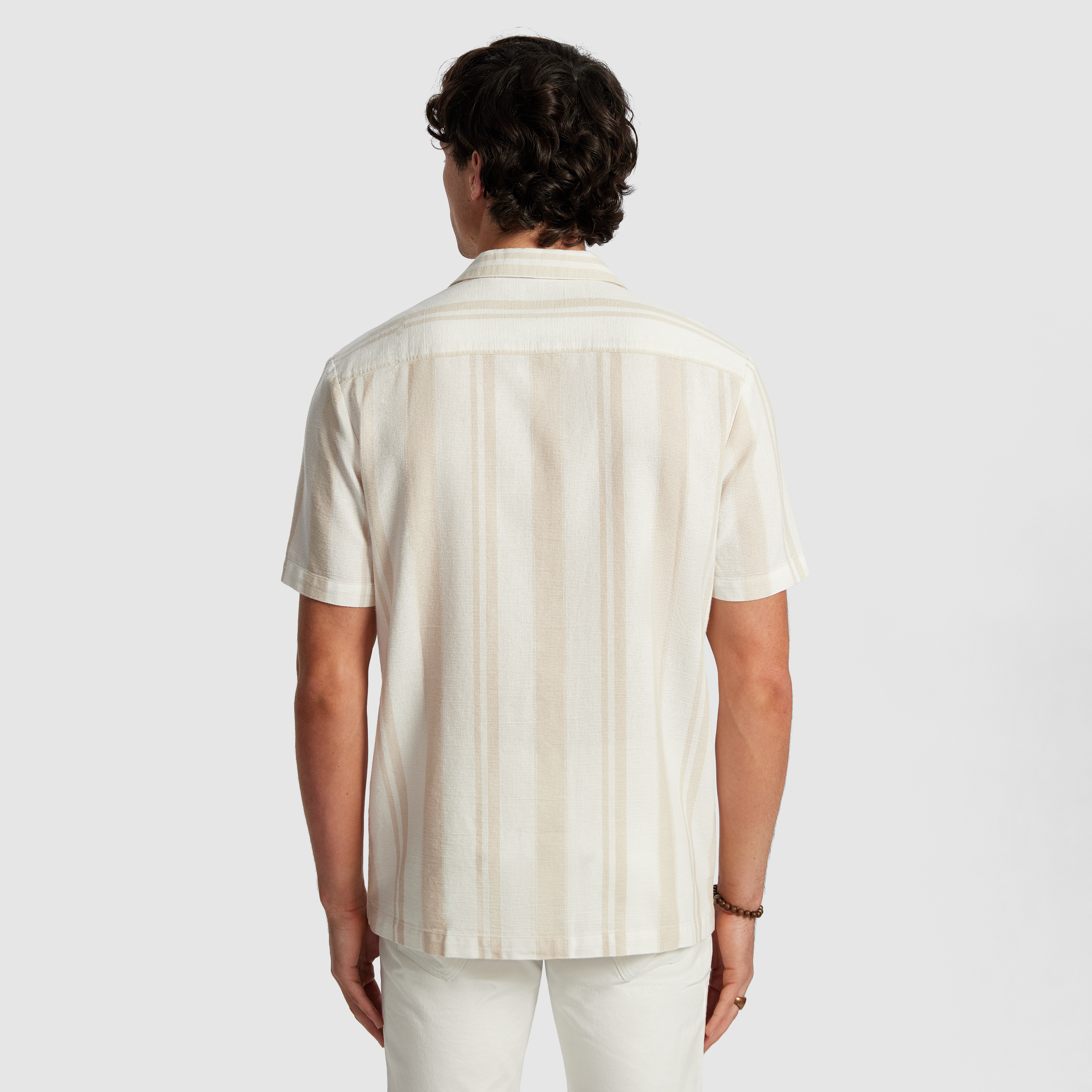 Natural Aruba Stripe Cotton Shirt