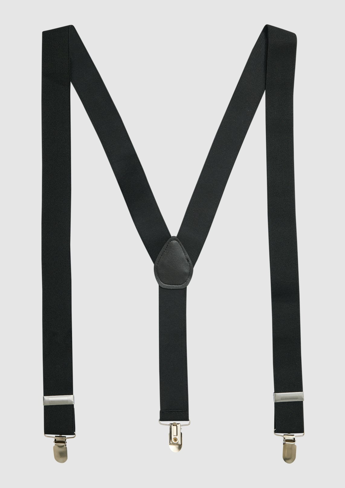 Black Leather Look Braces