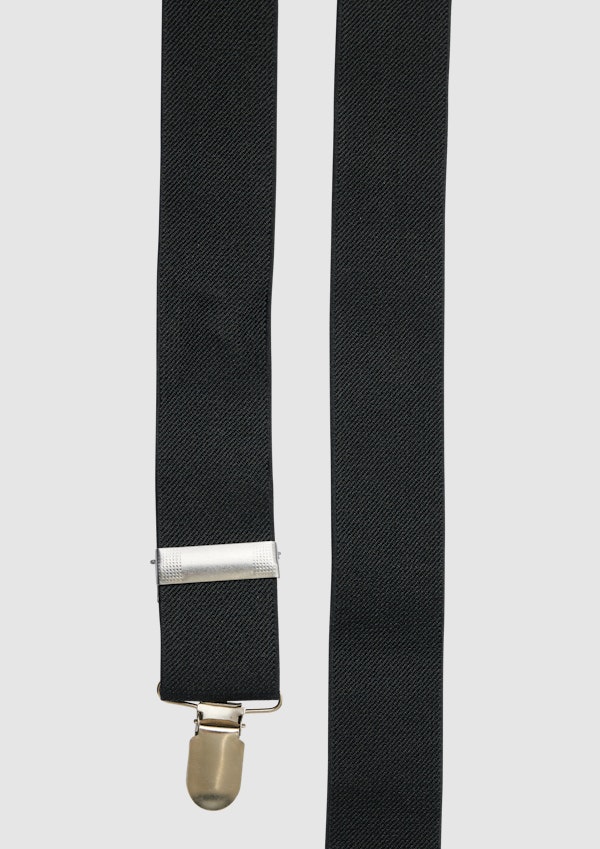 Black Leather Look Braces