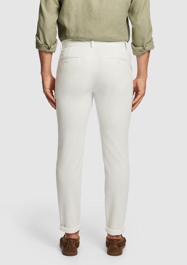 WHITE DECAF SLIM CO-ORD SUIT