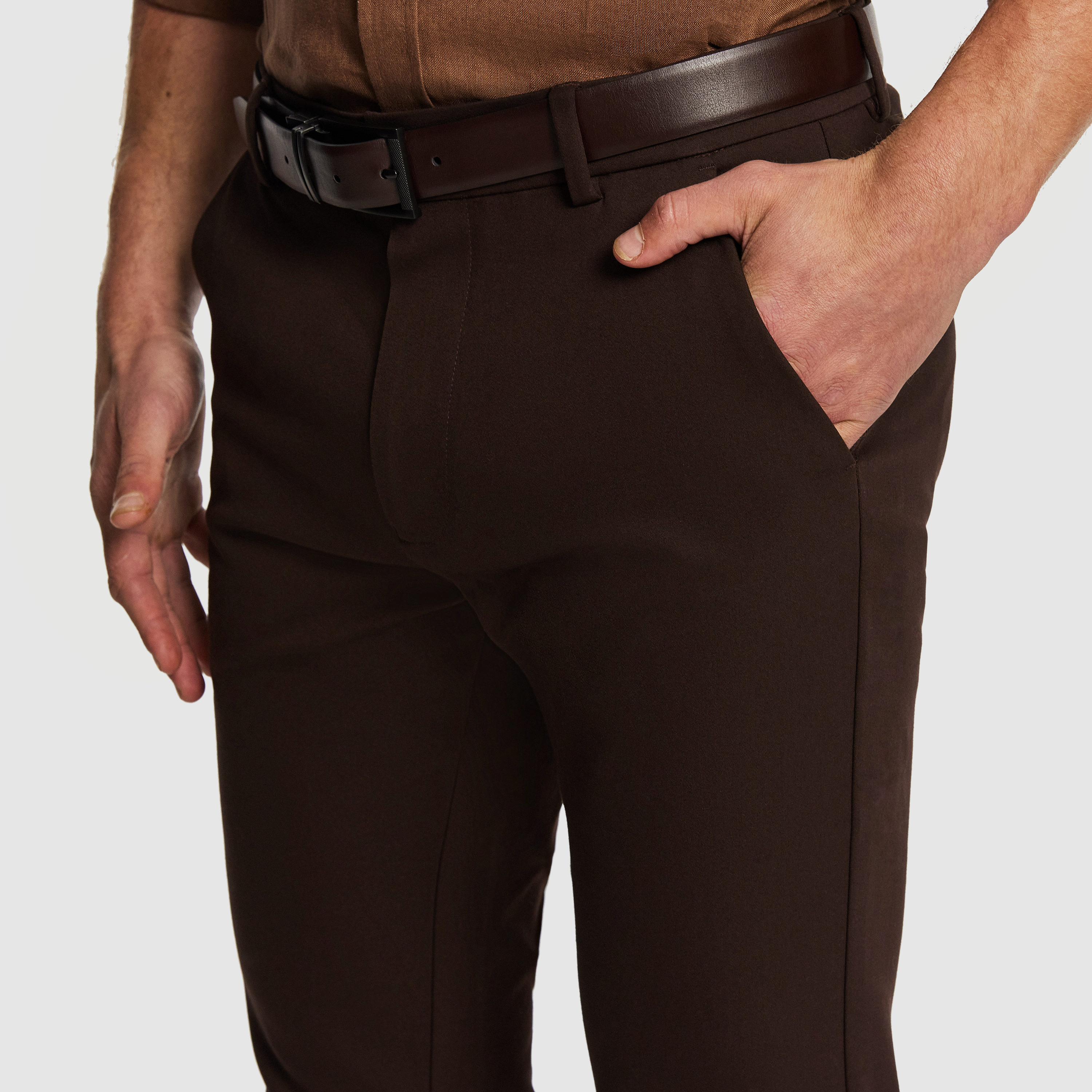 Brown Energy Hyper Stretch Skinny Chino