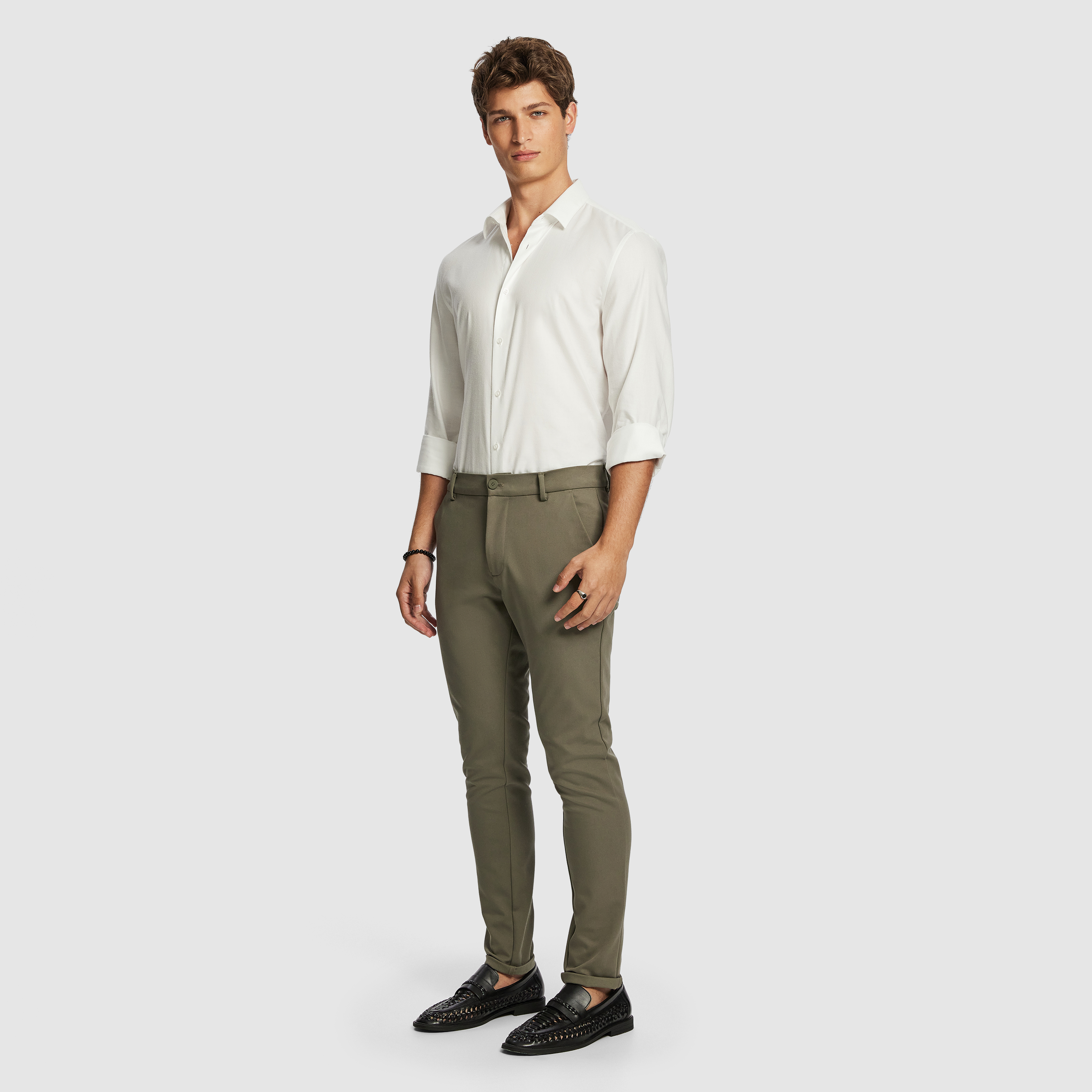 Khaki Energy Hyper Stretch Skinny Chino