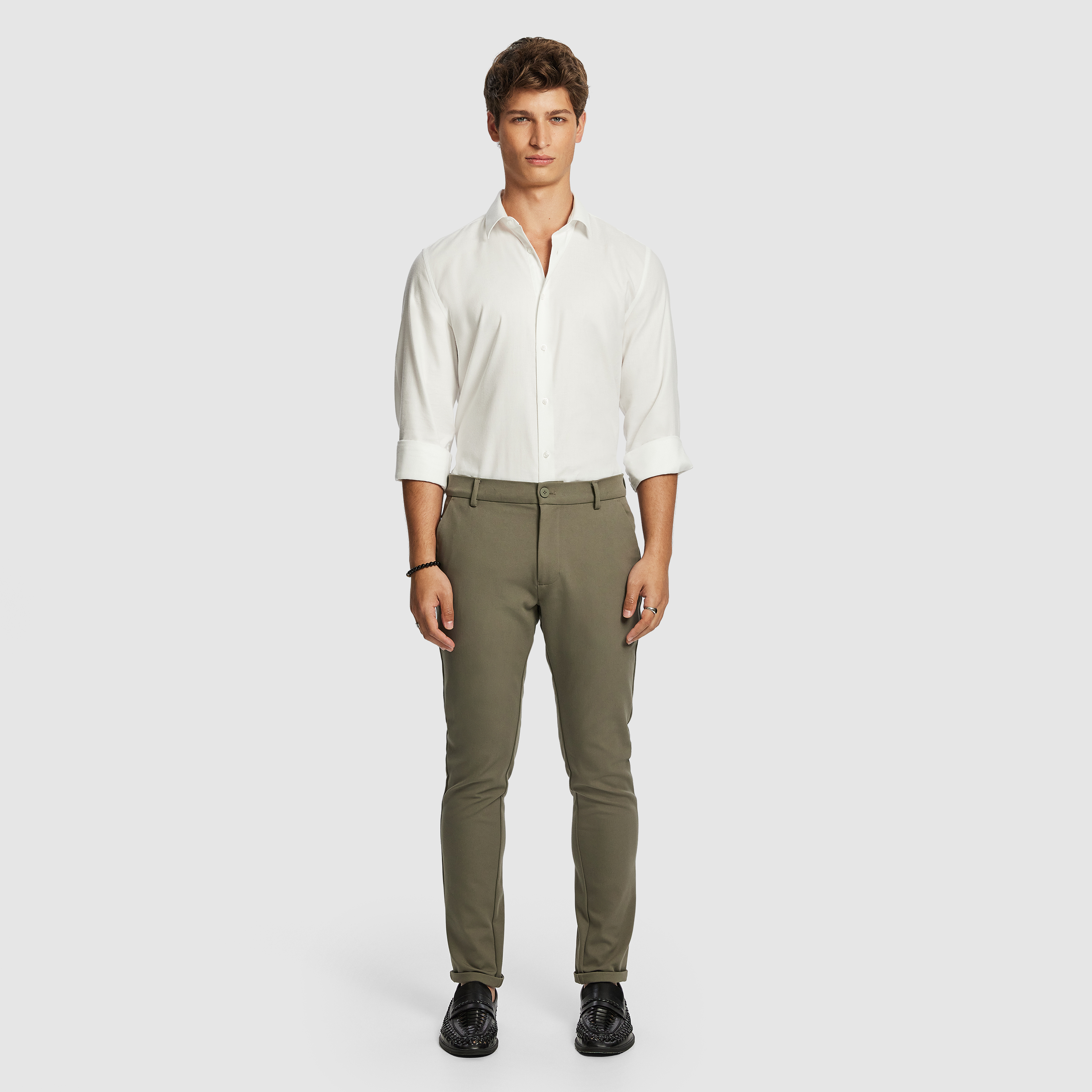 Khaki Energy Hyper Stretch Skinny Chino