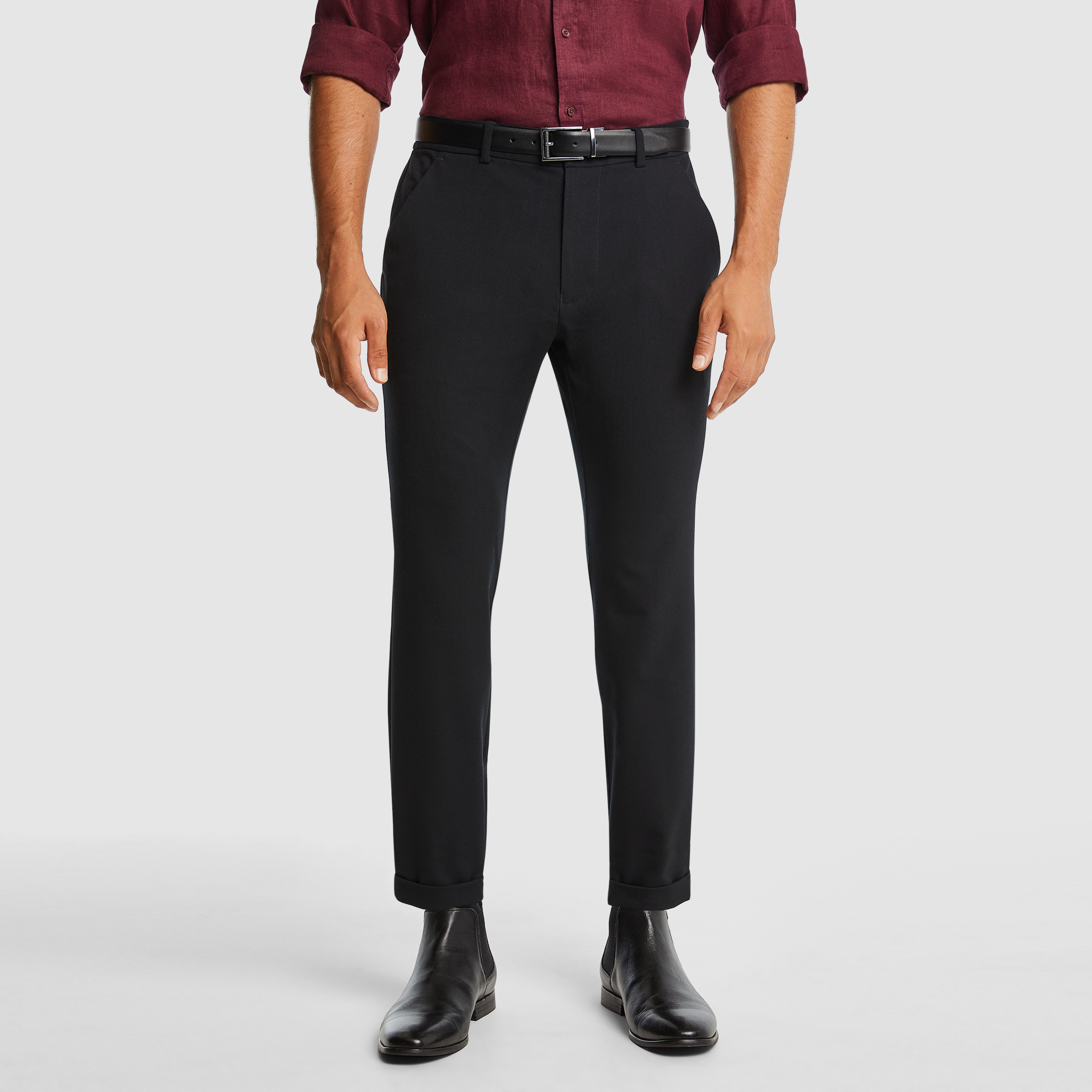 Manfinity Homme Men Slant Pocket Cropped Suit Pants | SHEIN USA