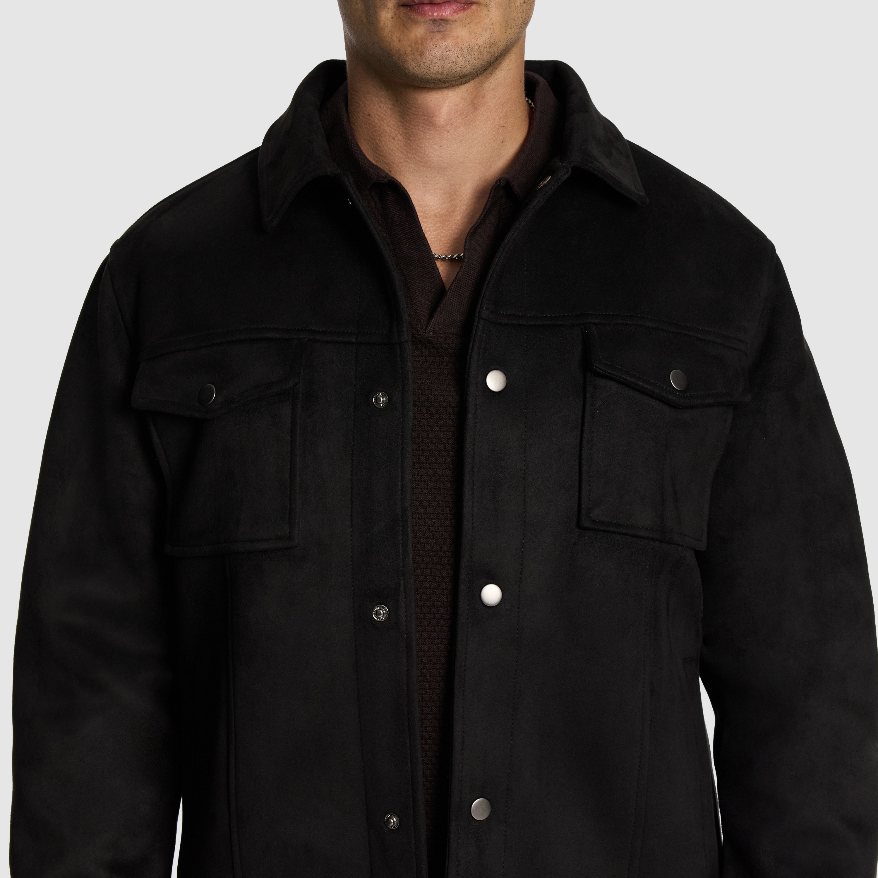 Focus Faux Suede Jacket