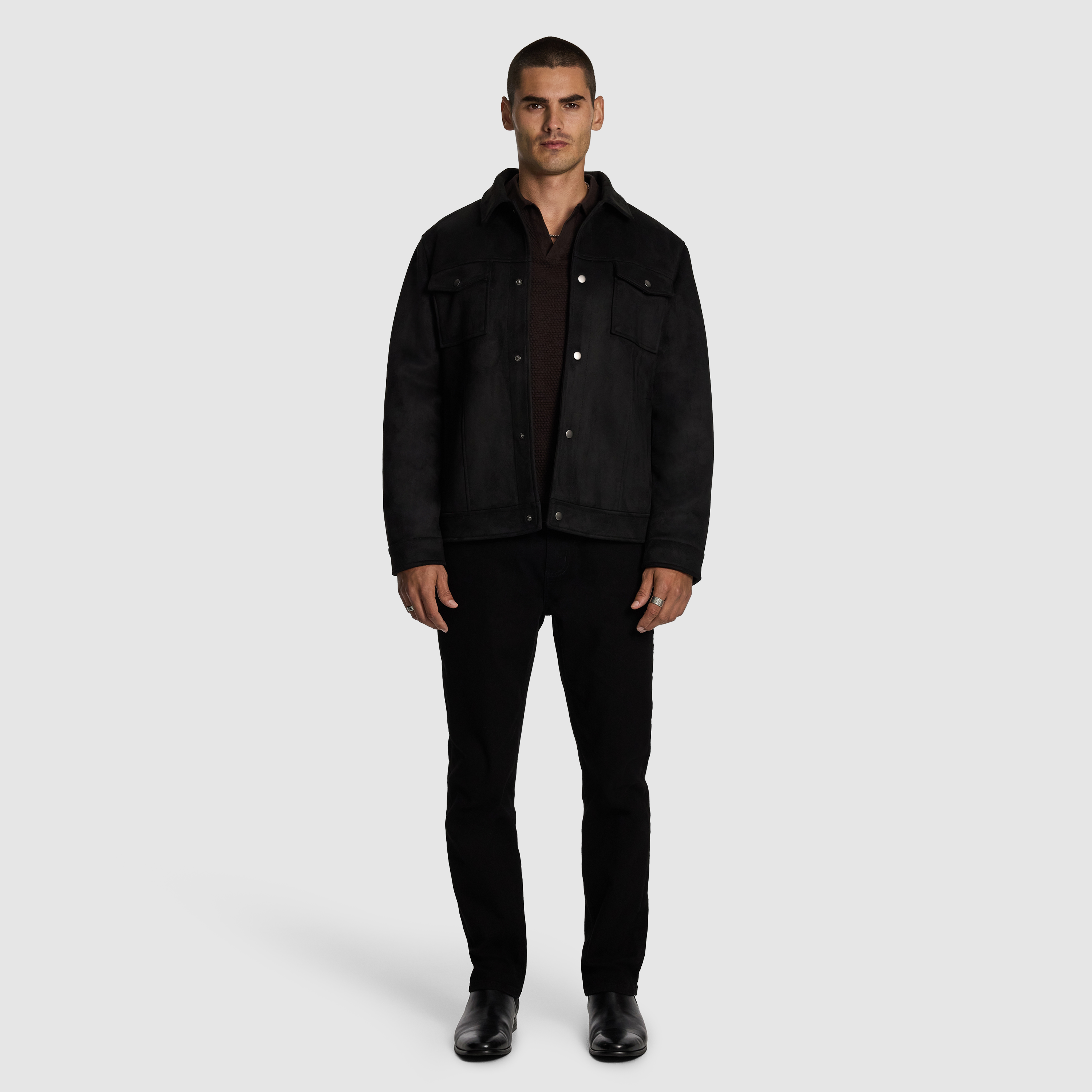 Focus Faux Suede Jacket