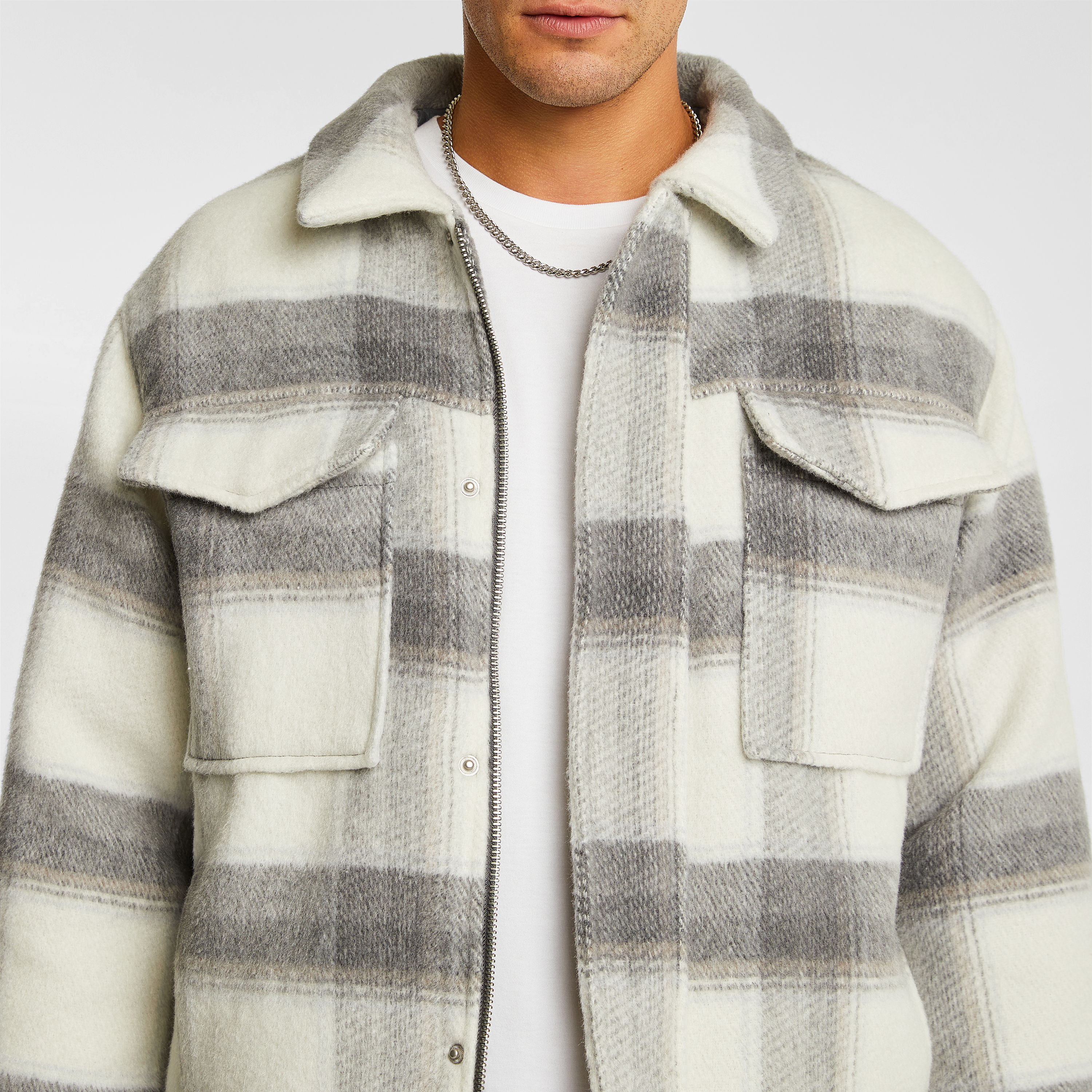 Natural Oliver Check Jacket