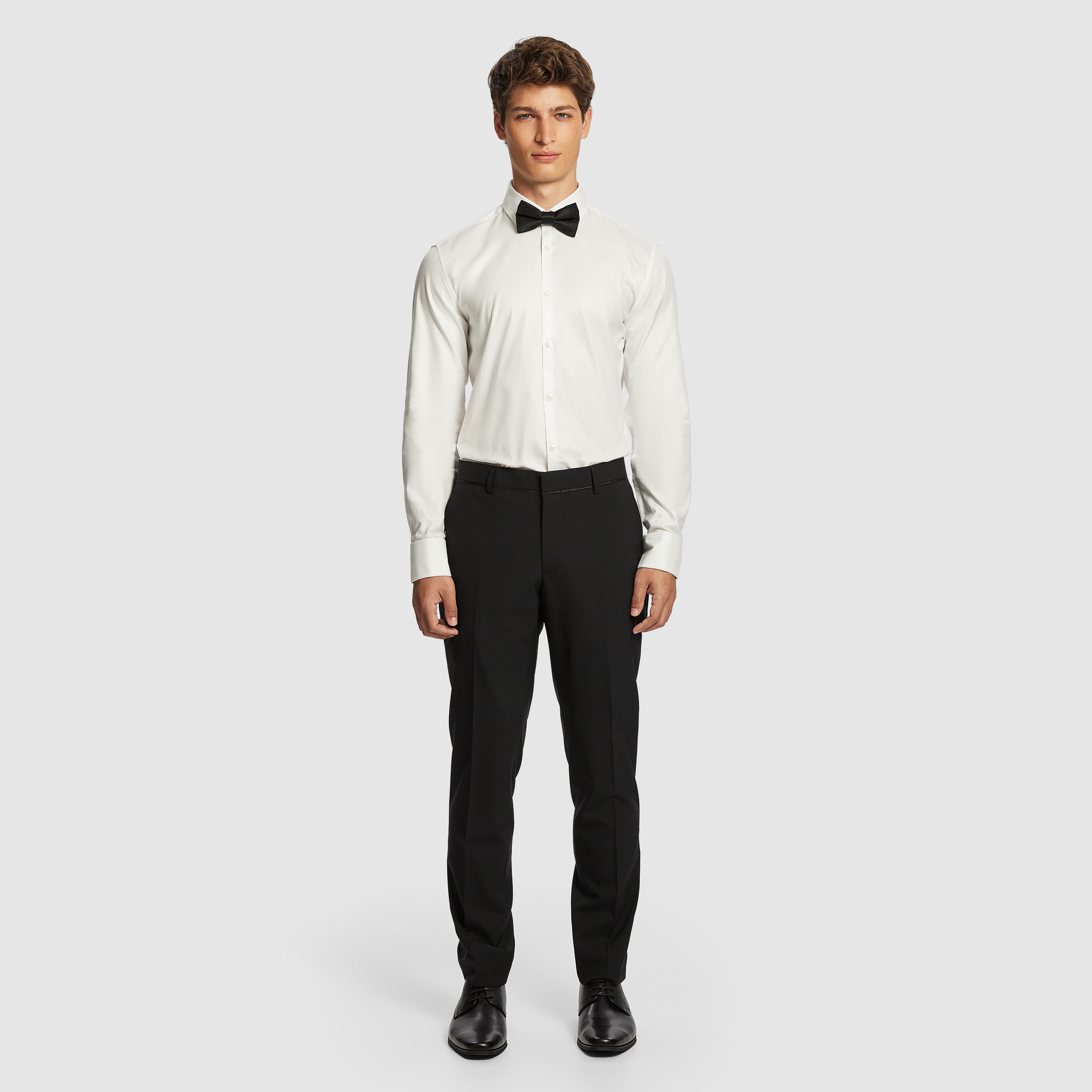 Seville Slim Tuxedo Wool Blend Dress Pant