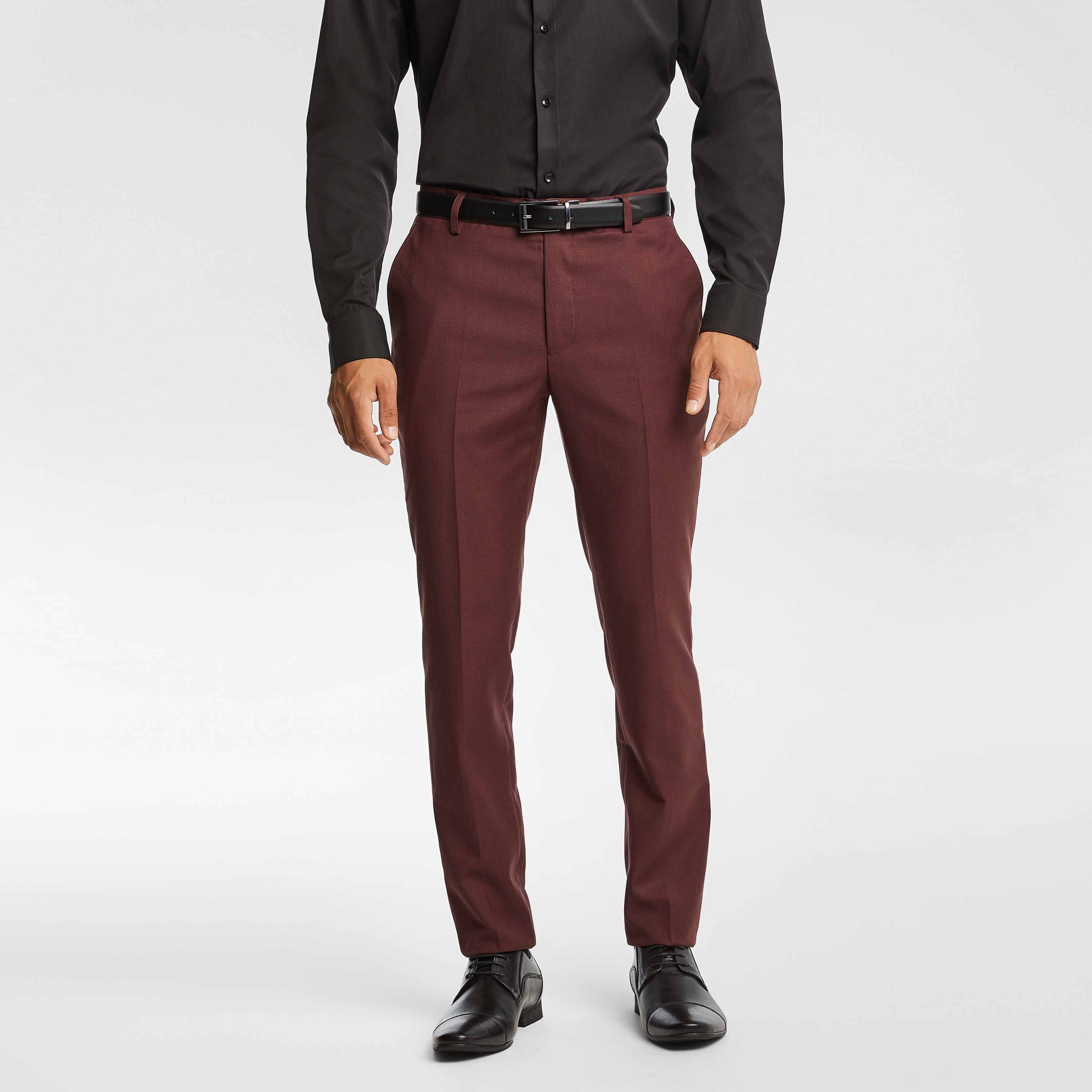 OTTO - Maroon Plain Formal Shirt. Relax Fit - BIPASA_14 – ottostore.com