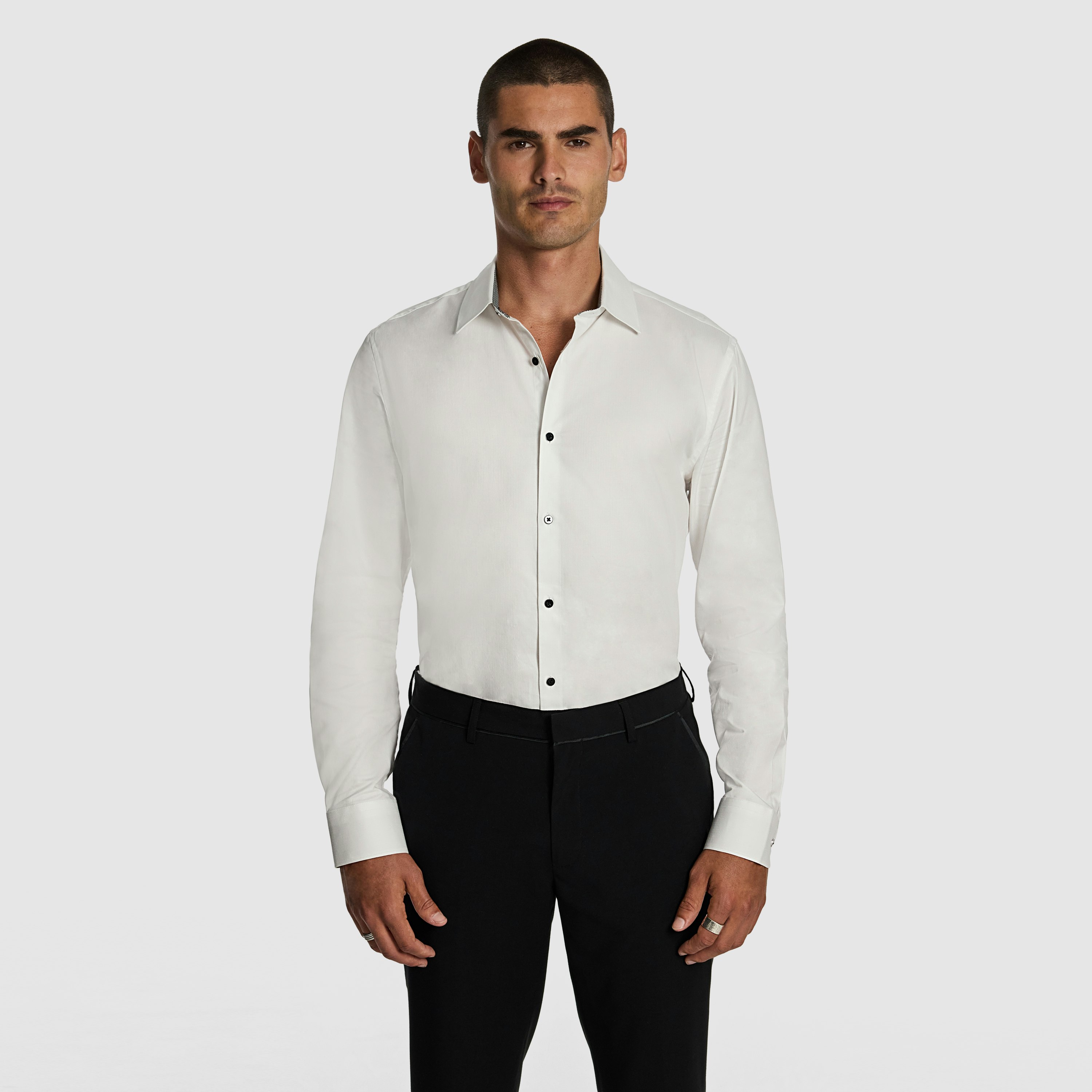 White Marx Slim Dress Shirt | Men's Tops | yd AU