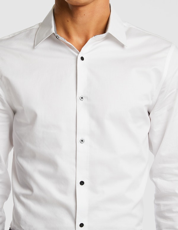 White Marx Slim Dress Shirt