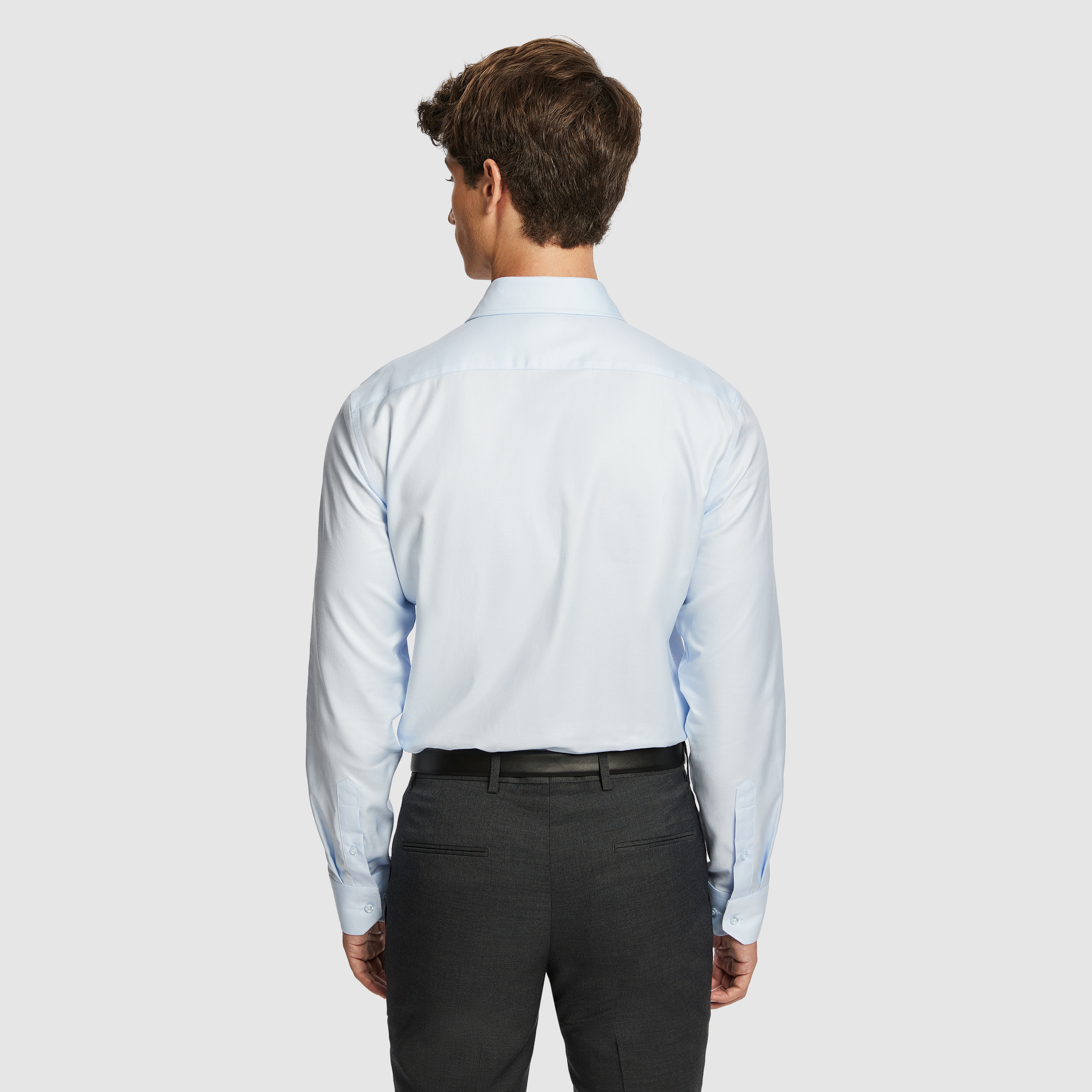 Ice Blue Maximum Two Ply Cotton Premium Slim Dress Shirt