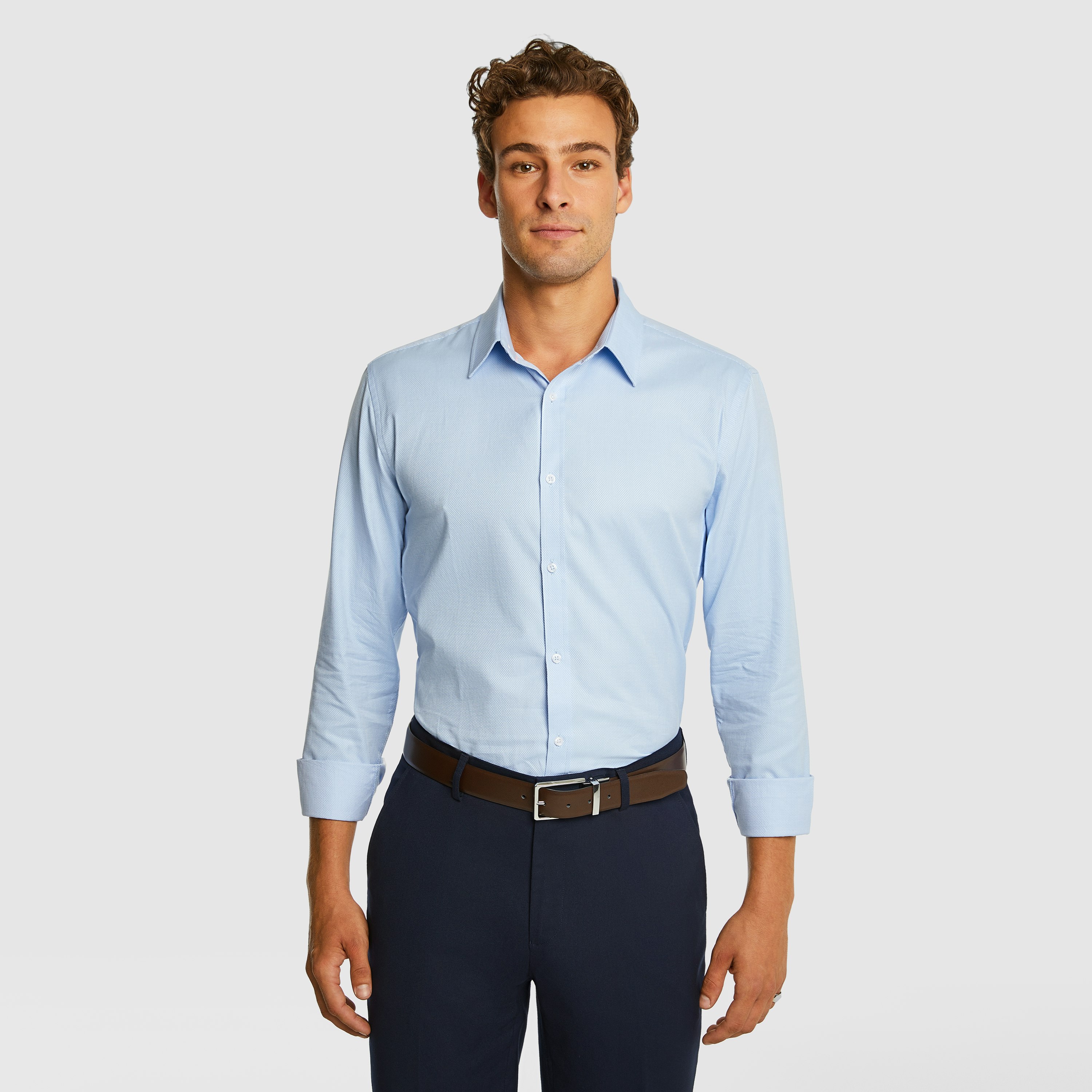 Powder Gates Premium Slim Dress Shirt | Men's Tops | yd AU