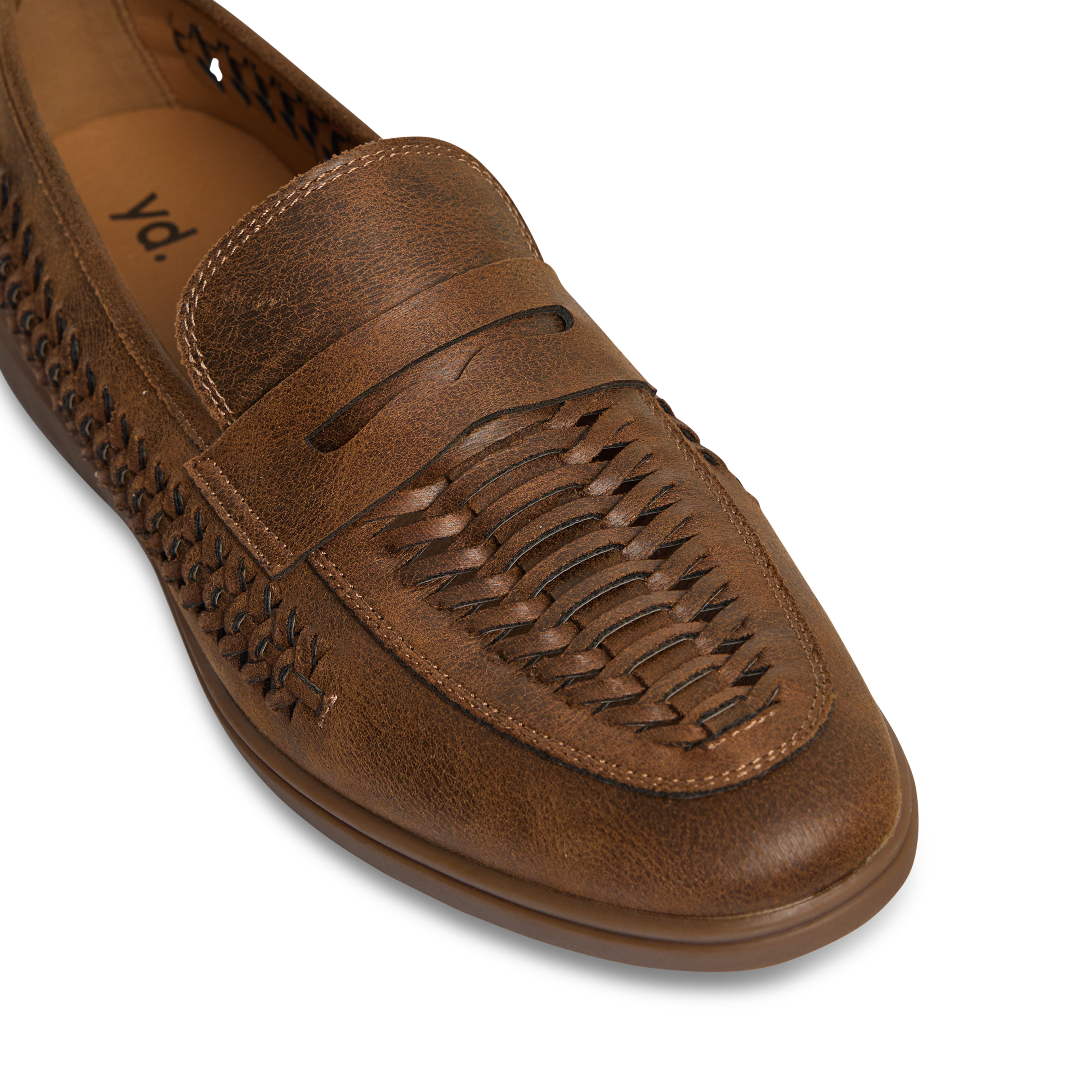 Tan Brown Matteo Lattice Shoe Men's Shoe yd AU