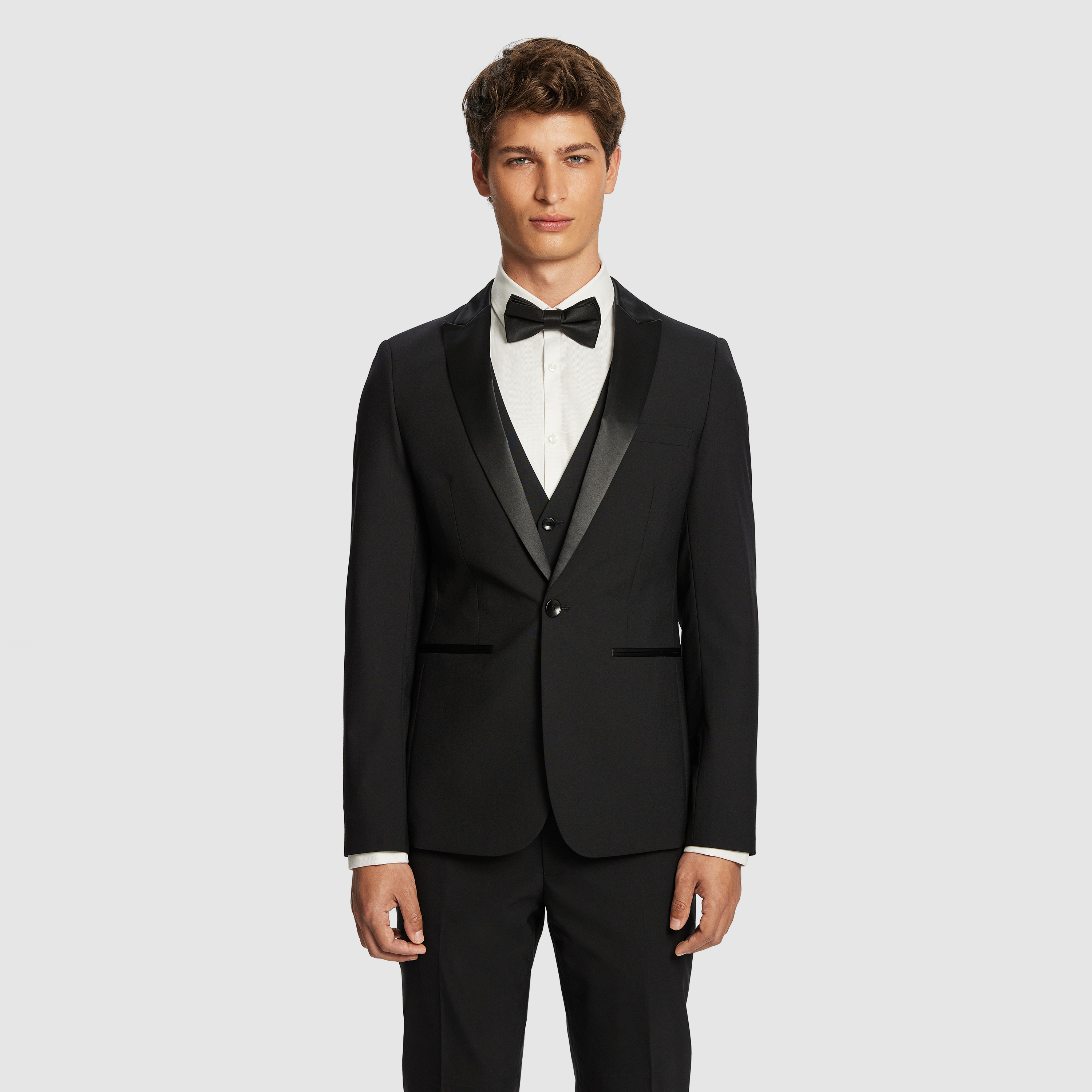 Seville Slim Tuxedo Wool Blend Suit Jacket