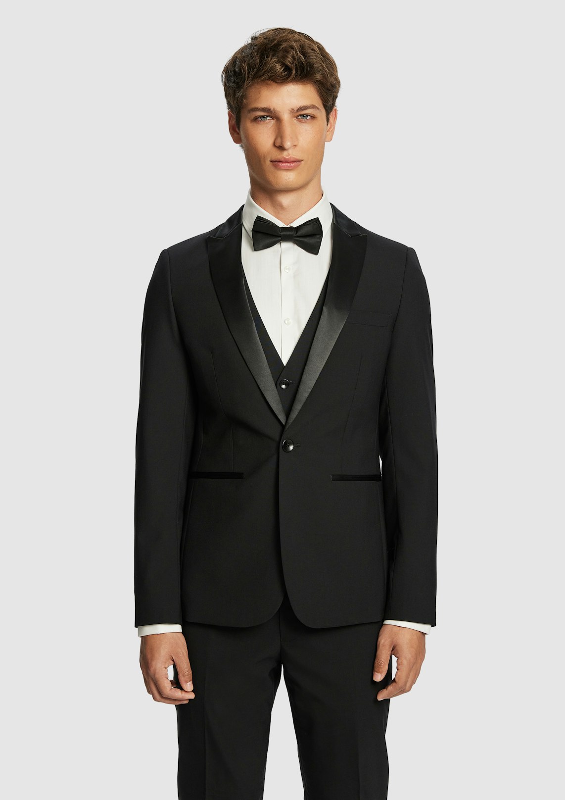 Seville Slim Tuxedo Wool Blend Suit Jacket