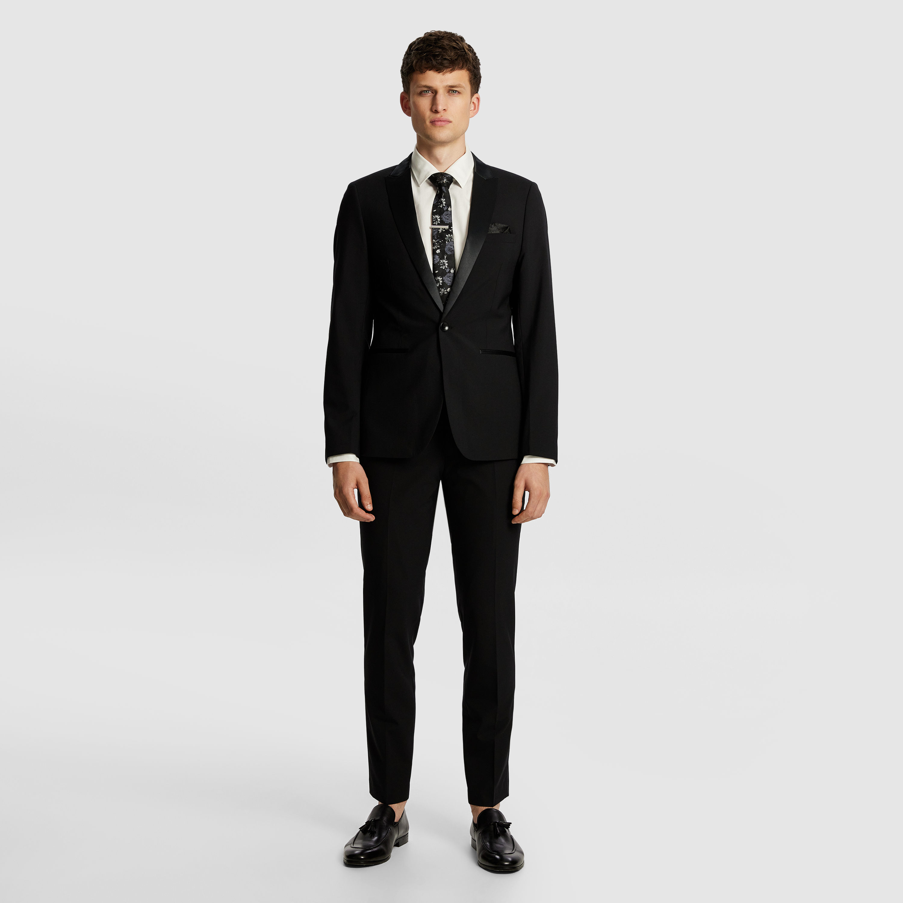 SEVILLE SLIM TUXEDO WOOL BLEND SUIT