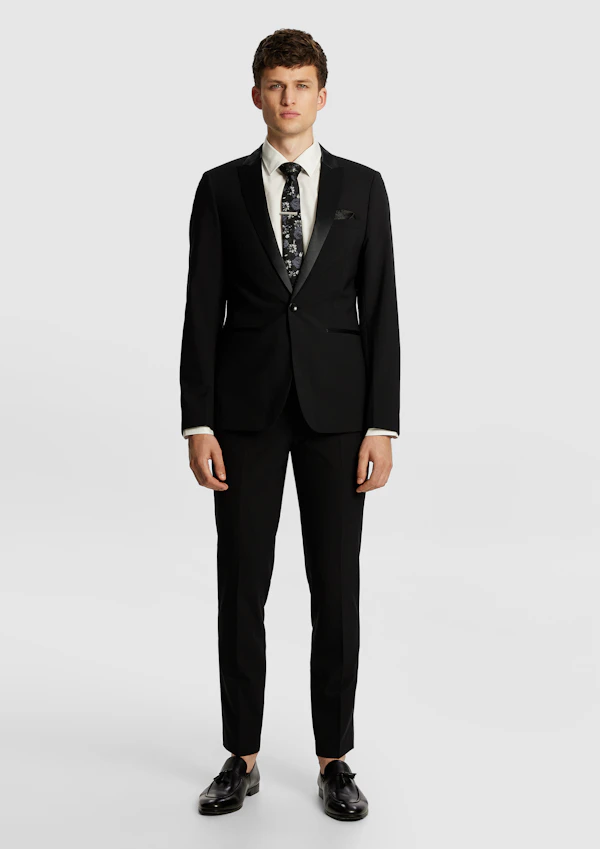 SEVILLE SLIM TUXEDO WOOL BLEND SUIT