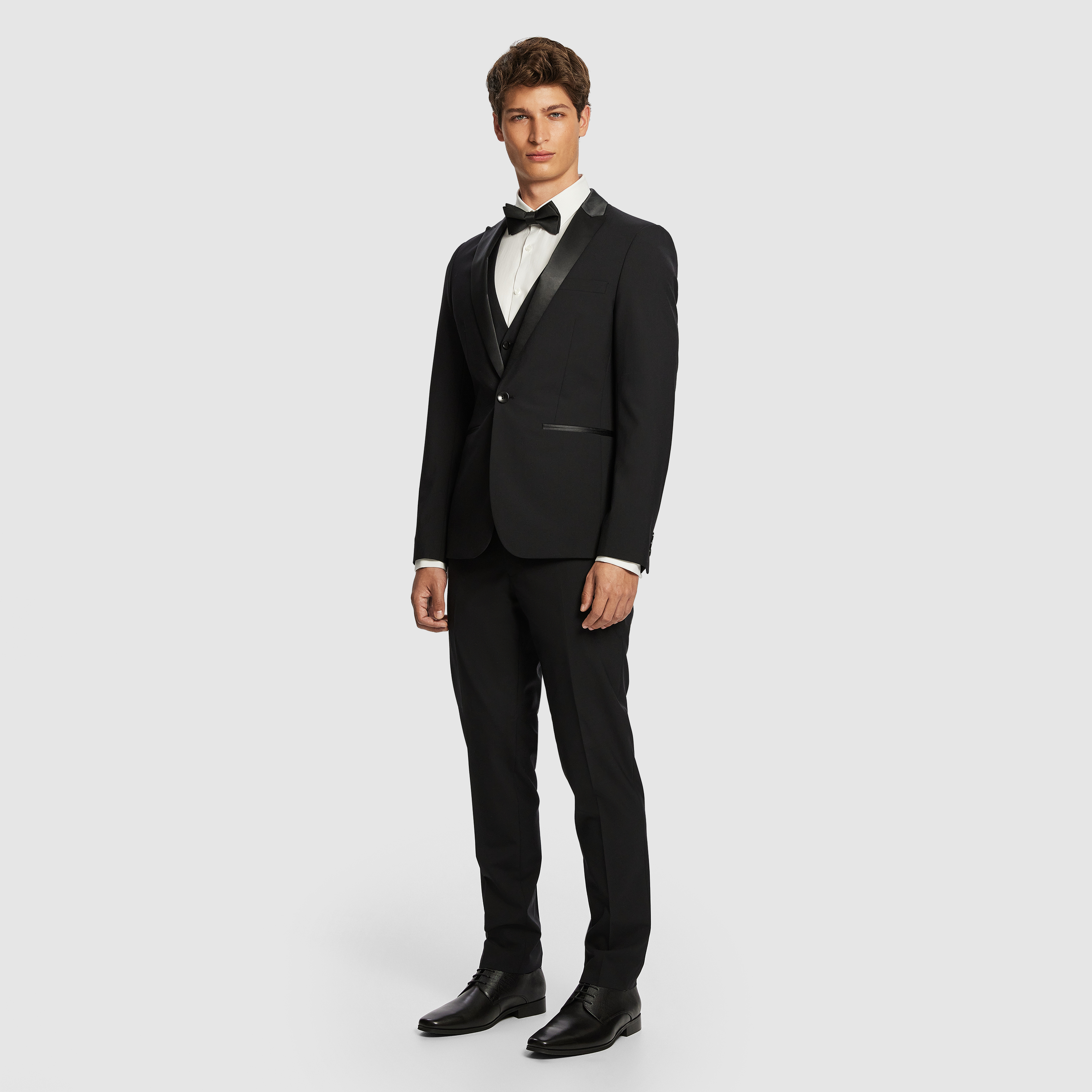  SEVILLE SLIM TUXEDO WOOL BLEND SUIT